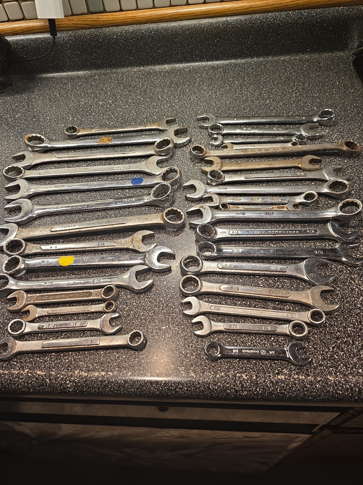 Lot 32 Piece 12 Point Combination Wrenches SAE!!