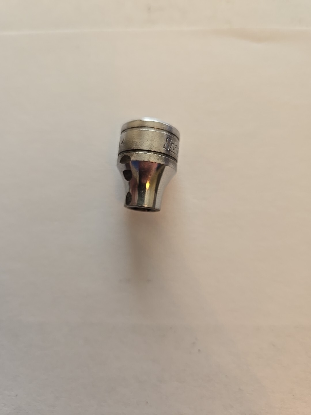 Snap On 3/8″ Drive 1/4″ 6PT SAE Shallow Chrome Socket FS081