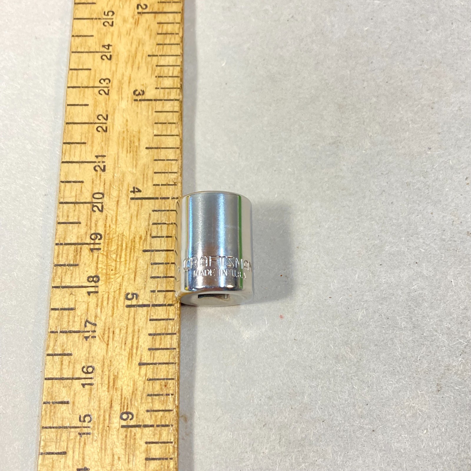 Craftsman 1/2″ Socket 1/4″ Drive 6 Point -G- #43499 USA