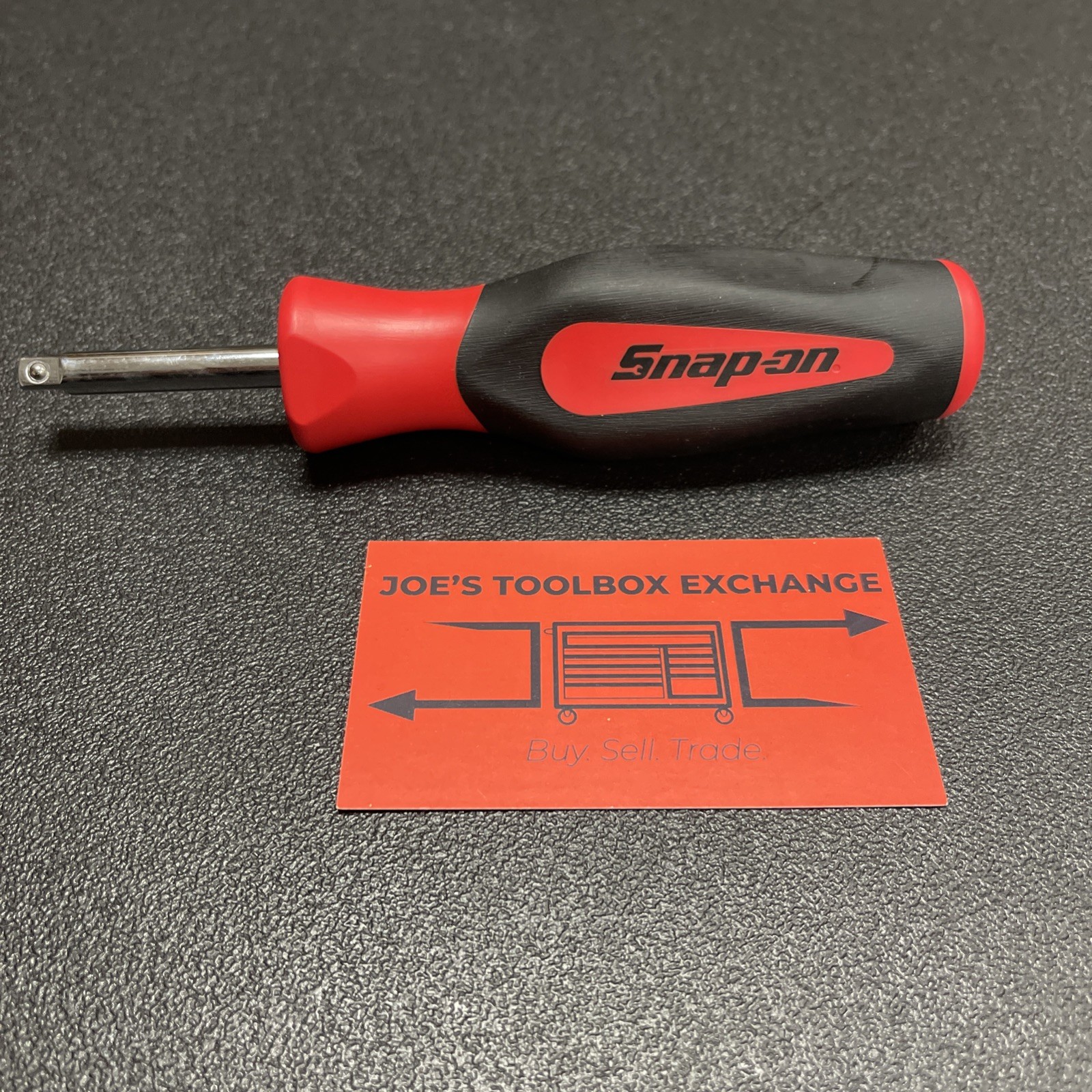 Snap-on Tools USA NEW RED 1/4″ Drive Soft Grip Standard Shank Driver SGT4B