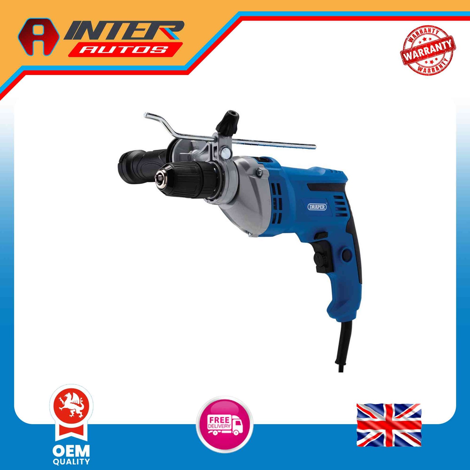 Draper 230V Impact Drill, 750W 56369