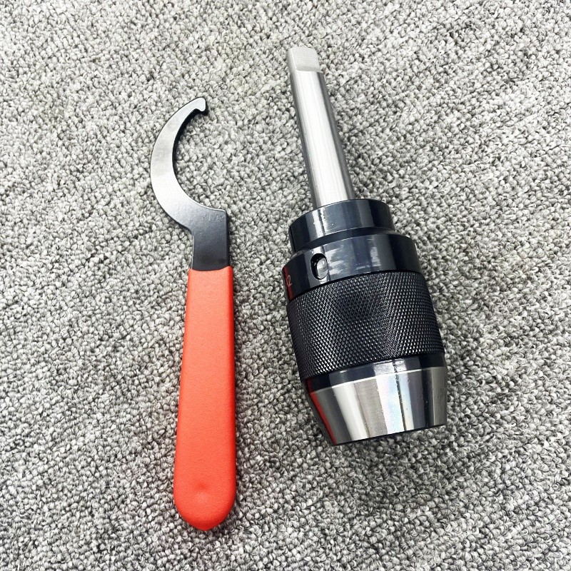 Integral Shank Steel APU16-MTA2 Keyless Drill Chuck&Spanner Morse Taper 2 MT2