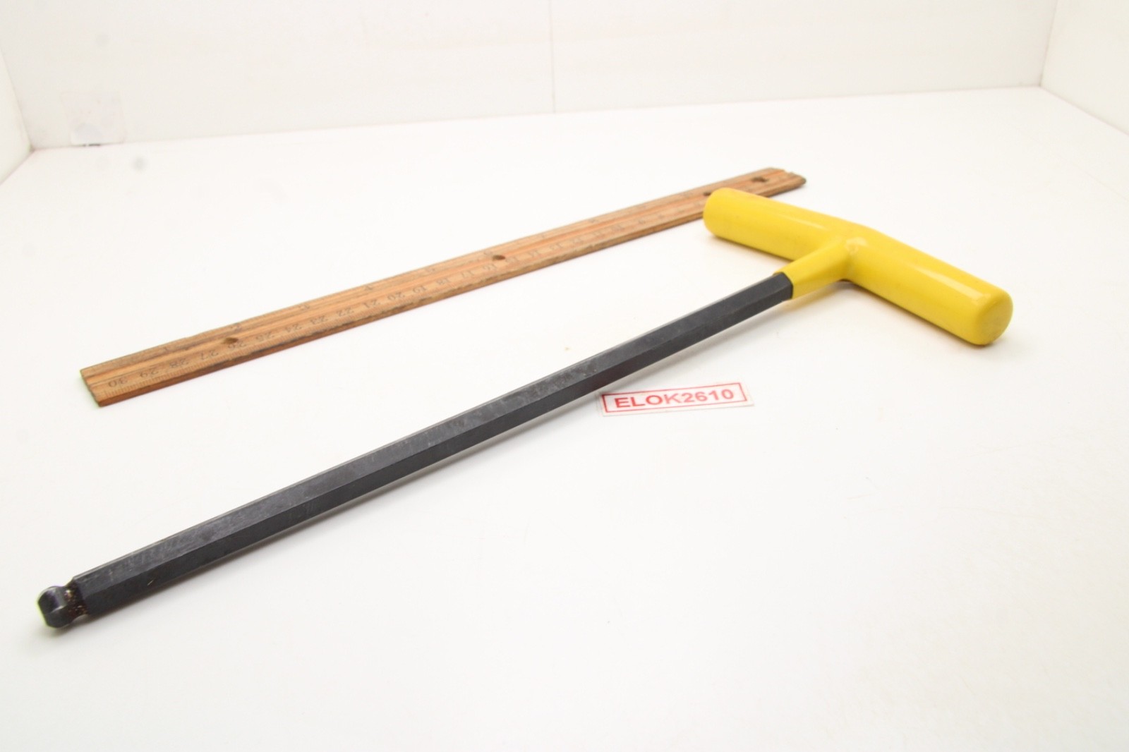 Bondhus 13114 3/8″ SAE Ball End Hex T-Handle 11.5″ Length Yellow Soft Grip USA