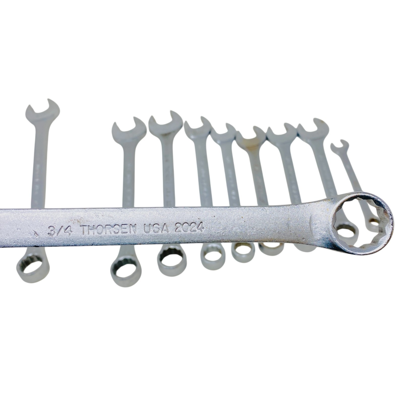 Thorsen USA Combination Wrench Lot SAE Mechanics Hand Tools Set, 10 Pcs
