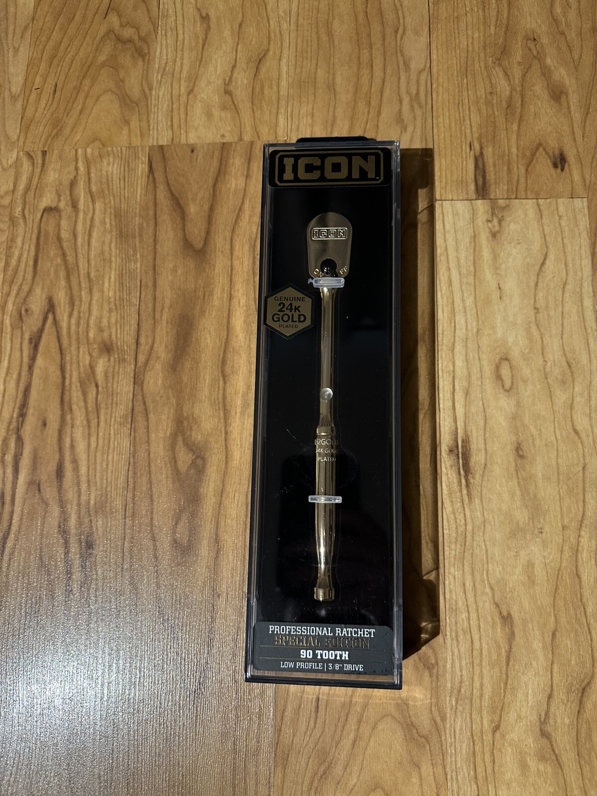 ICON Special Edition 3/8″ Drive 24K Gold Plated Professional Ratchet 90 Tooth