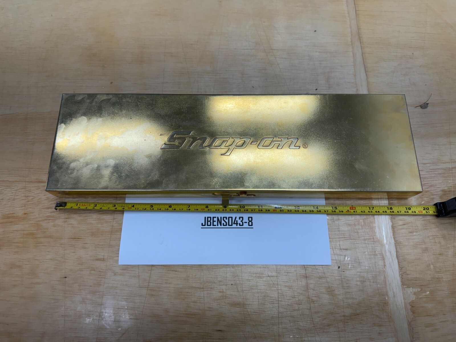 Snap-On Tools RARE 1992 18pc Collectors Gold Plated 3/8″ Drive Service Set