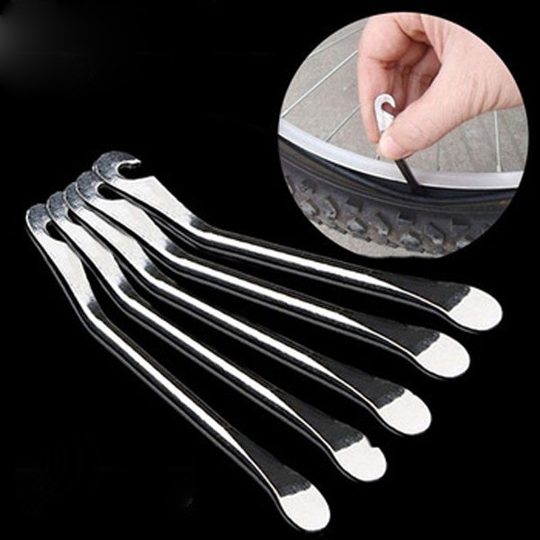 Bicycle Spoon Tire Iron Kit Tire Change Lever Tool w/ Rim Protectors