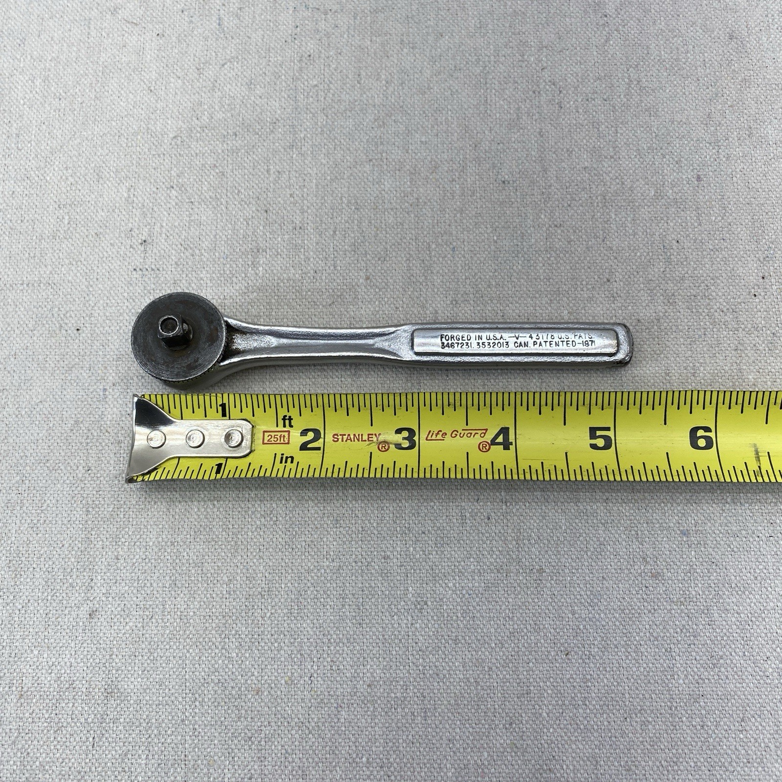 Vintage Craftsman 1/4” Drive Ratchet Thumb Wheel Fine Tooth Quick Release 43178