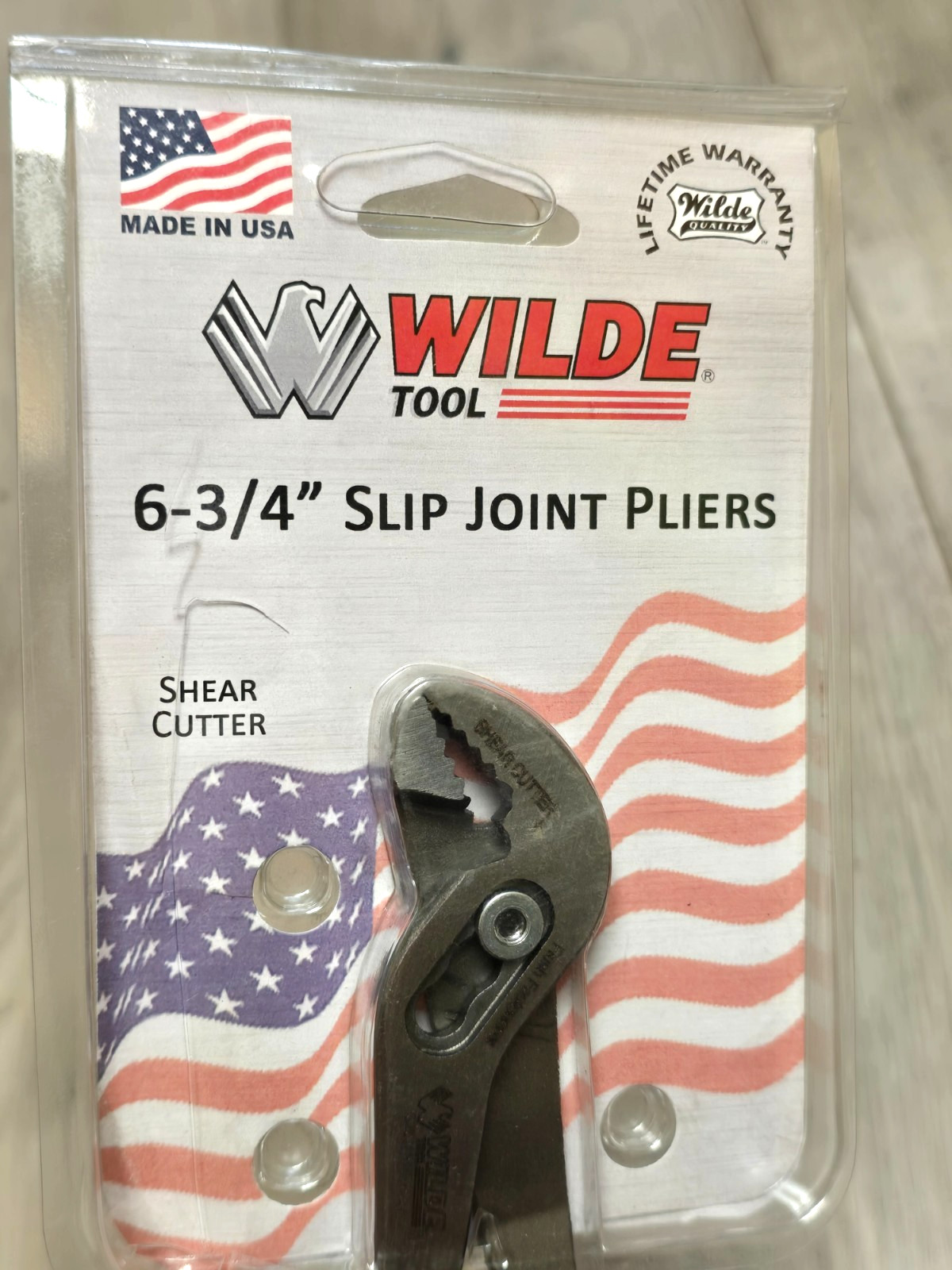 WILDE Tools USA G251FP.NP-CC 6-3/4″ Flush Fastener Angle Nose Slip Joint Pliers