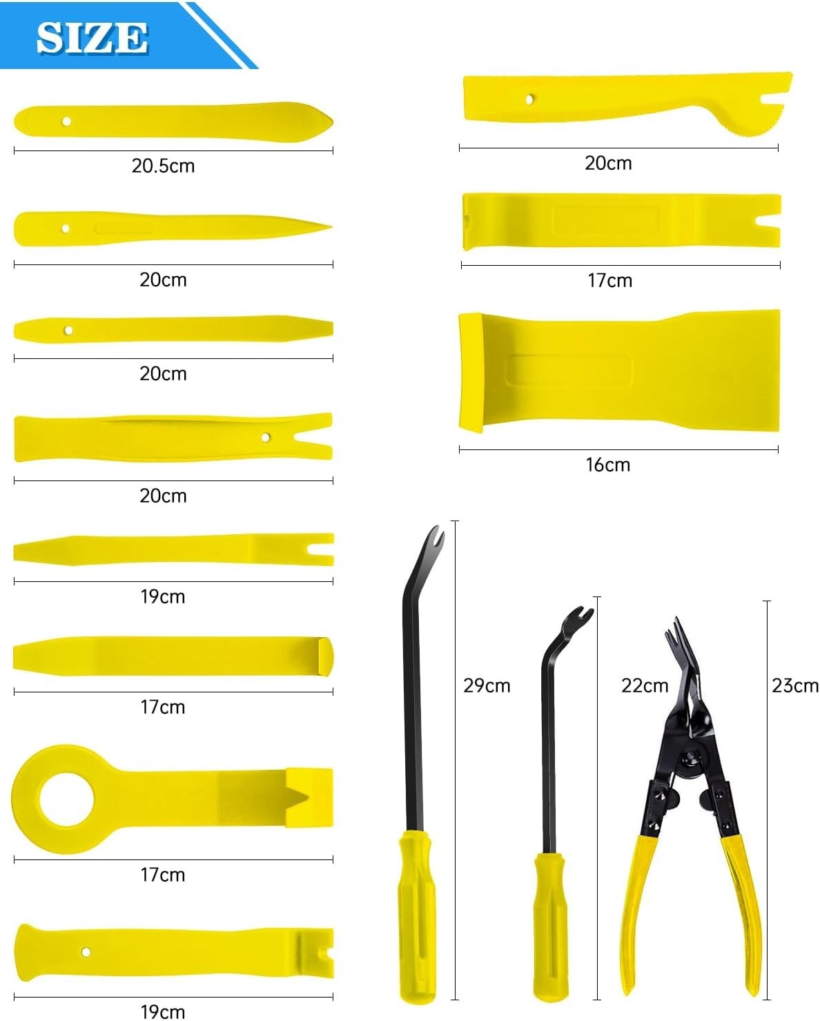 High-Quality Car Panel Door Trim Tools with Ergonomic Design & Storage Bag