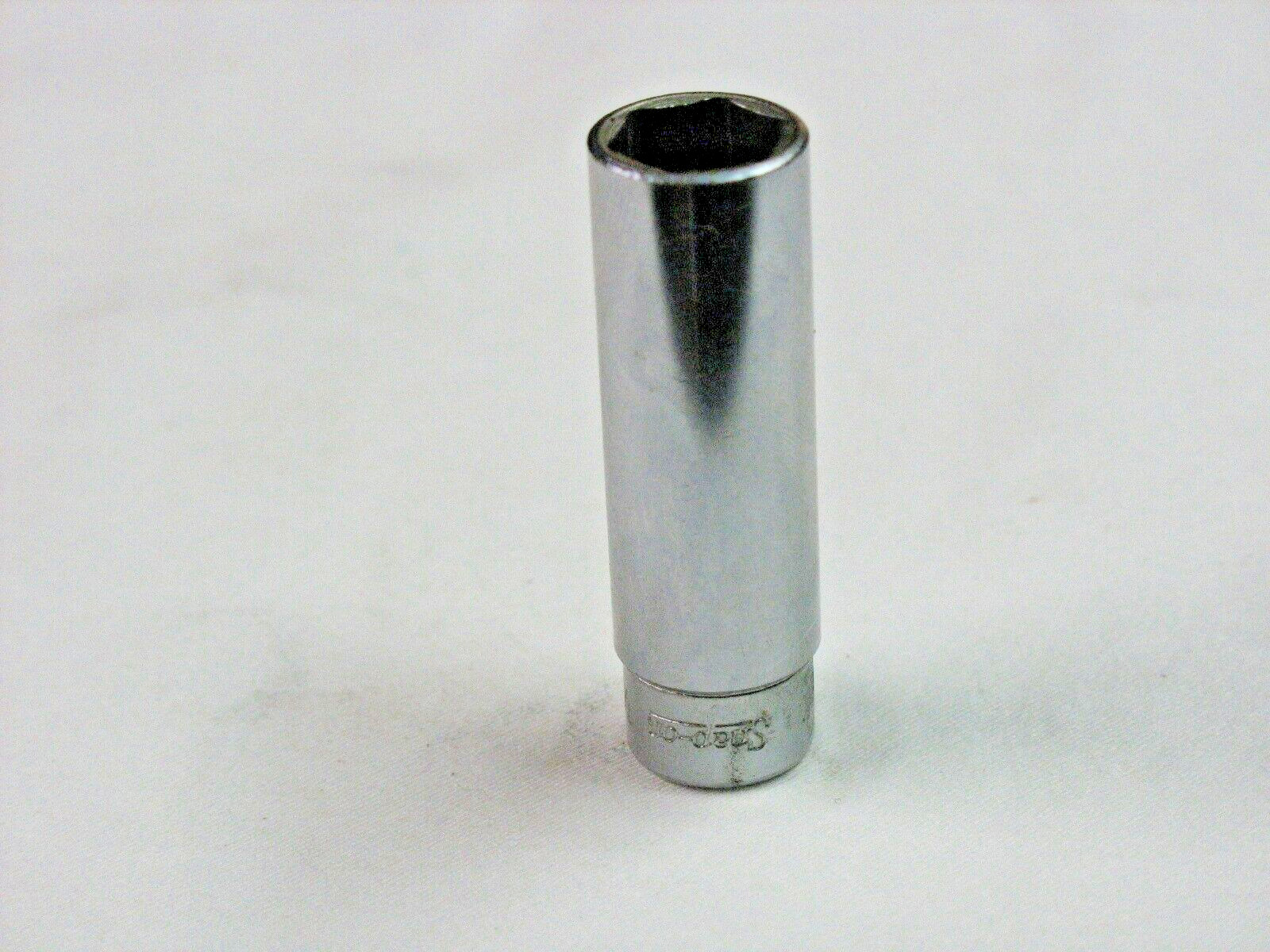 Snap On 7/16″ 1/4″ Drive 6 Point Deep Chrome Socket STM14