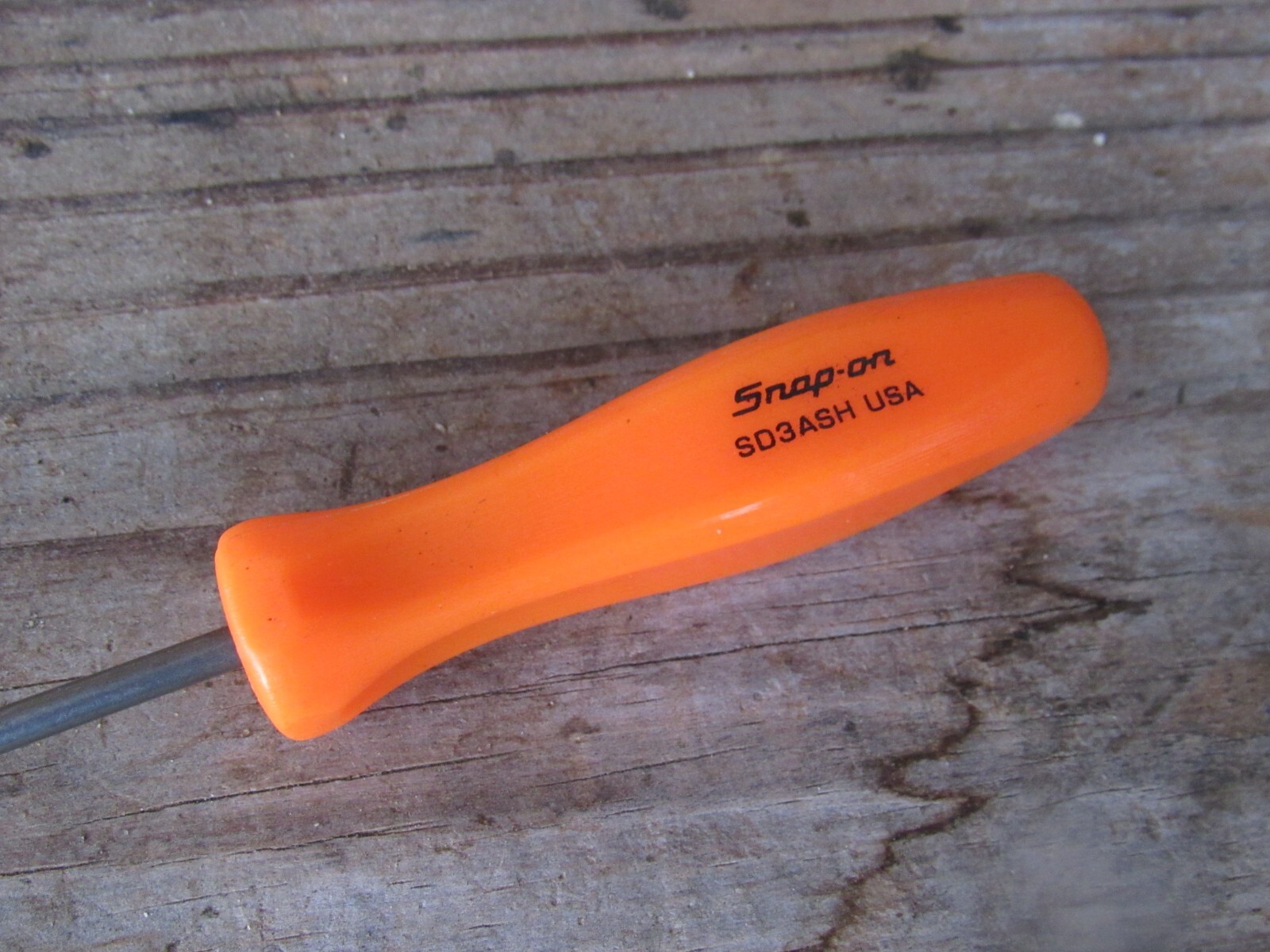 SNAP ON TOOLS SD3ASH ORANGE HARD SCREWDRIVER HANDLE MINI HOOK PICK SD3ASHO USA