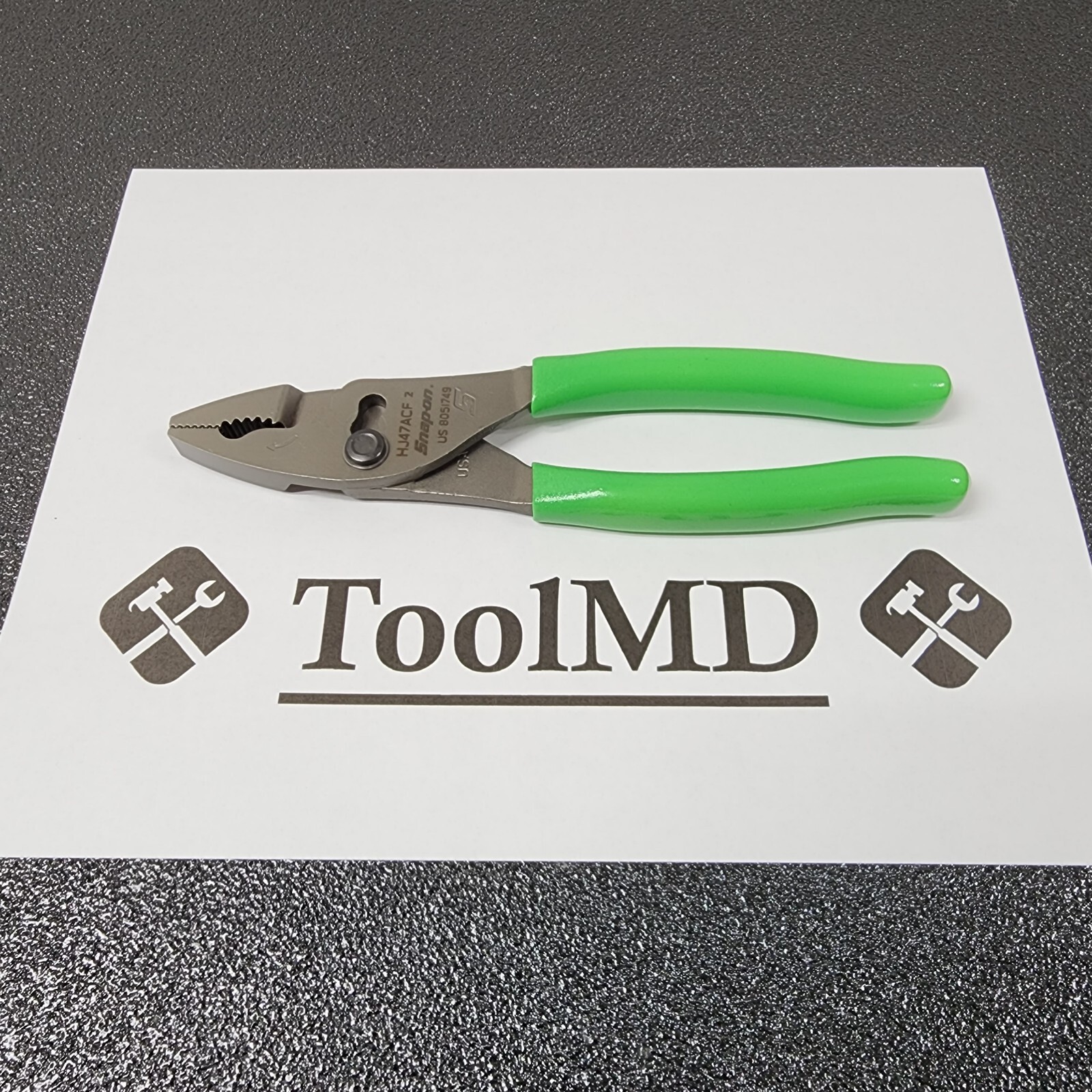 Snap-on Tools USA GREEN 8″ Talon Soft Grip FlankJaw Slip-Joint Pliers HJ47ACF