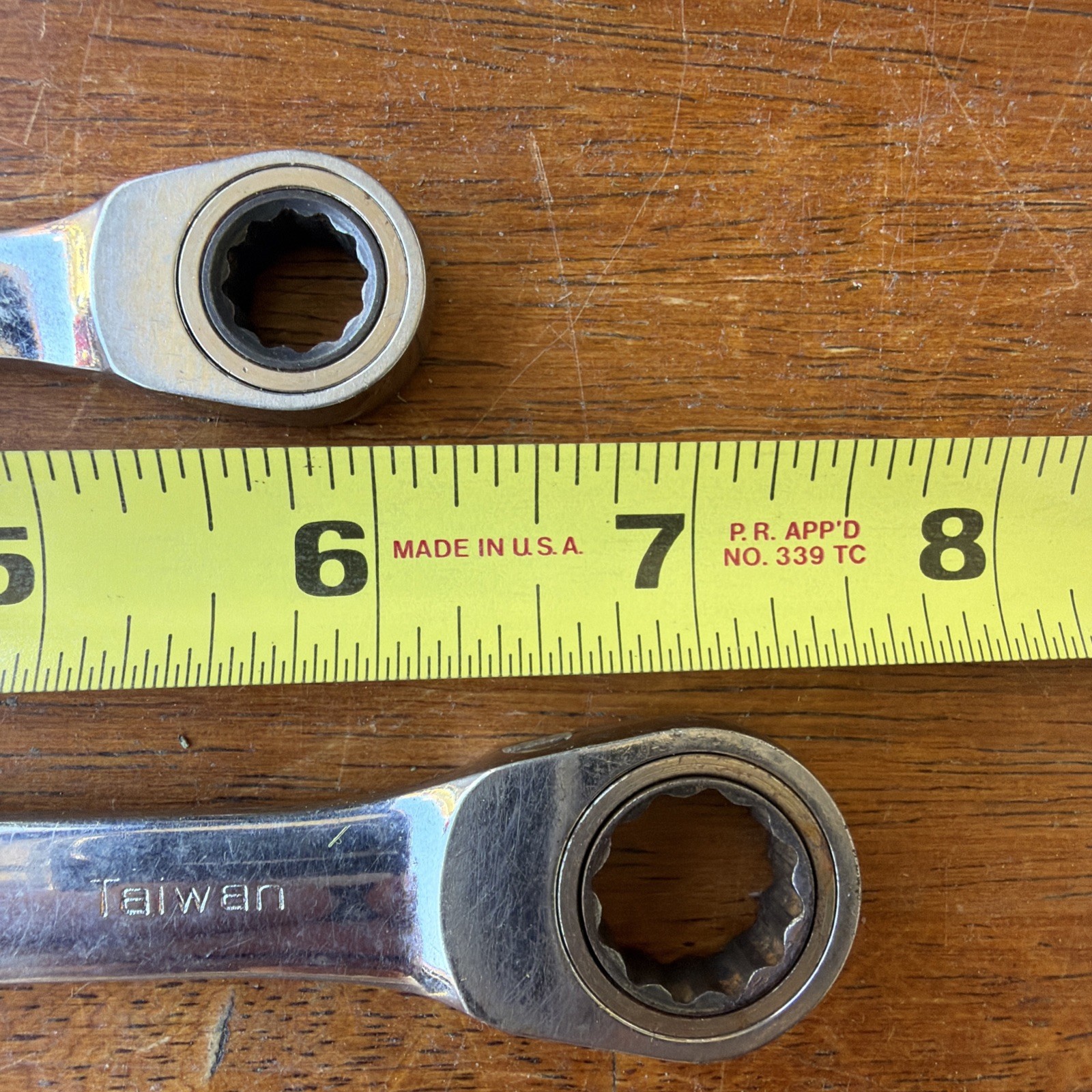 OEM Wrenchet Ratcheting Combo Wrenches 3/8” & 9/16” Both 12 Point. Work Fine.