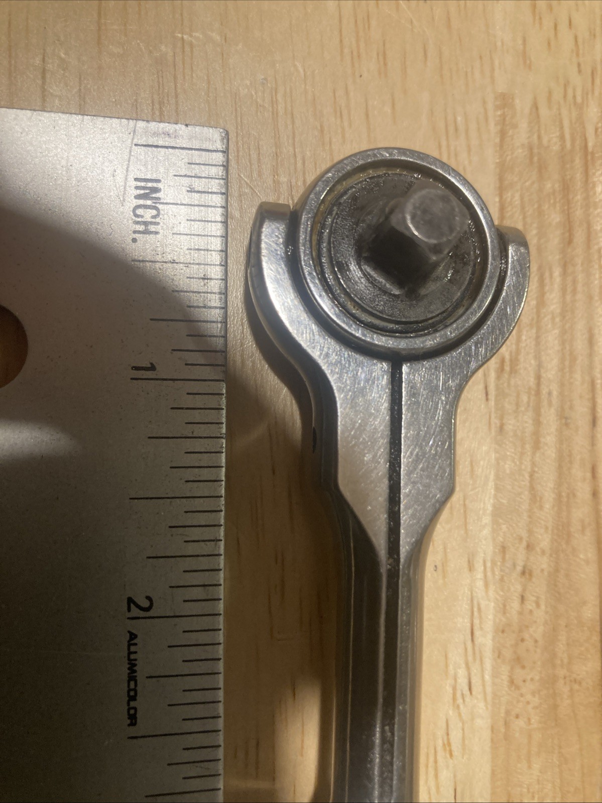 Snap-On Model TM737 1/4” Drive Ratchet Black Handle USA 6.25”