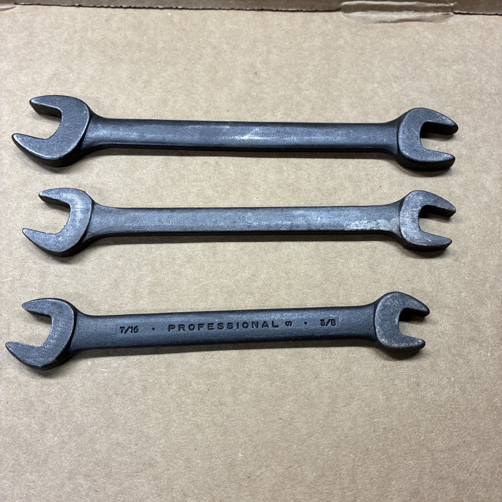 Proto Professional Wrench 3021b,3025b,3026b Black 7/16×3/8,1/2×7/16,1/2×9/16USA