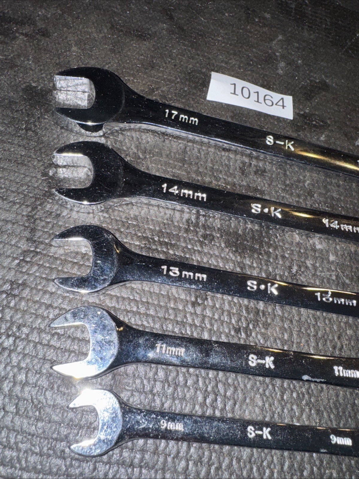 SK Tools USA S-K 5pc Full Polish Metric Combination Wrench Set 17/14/13/11/9mm