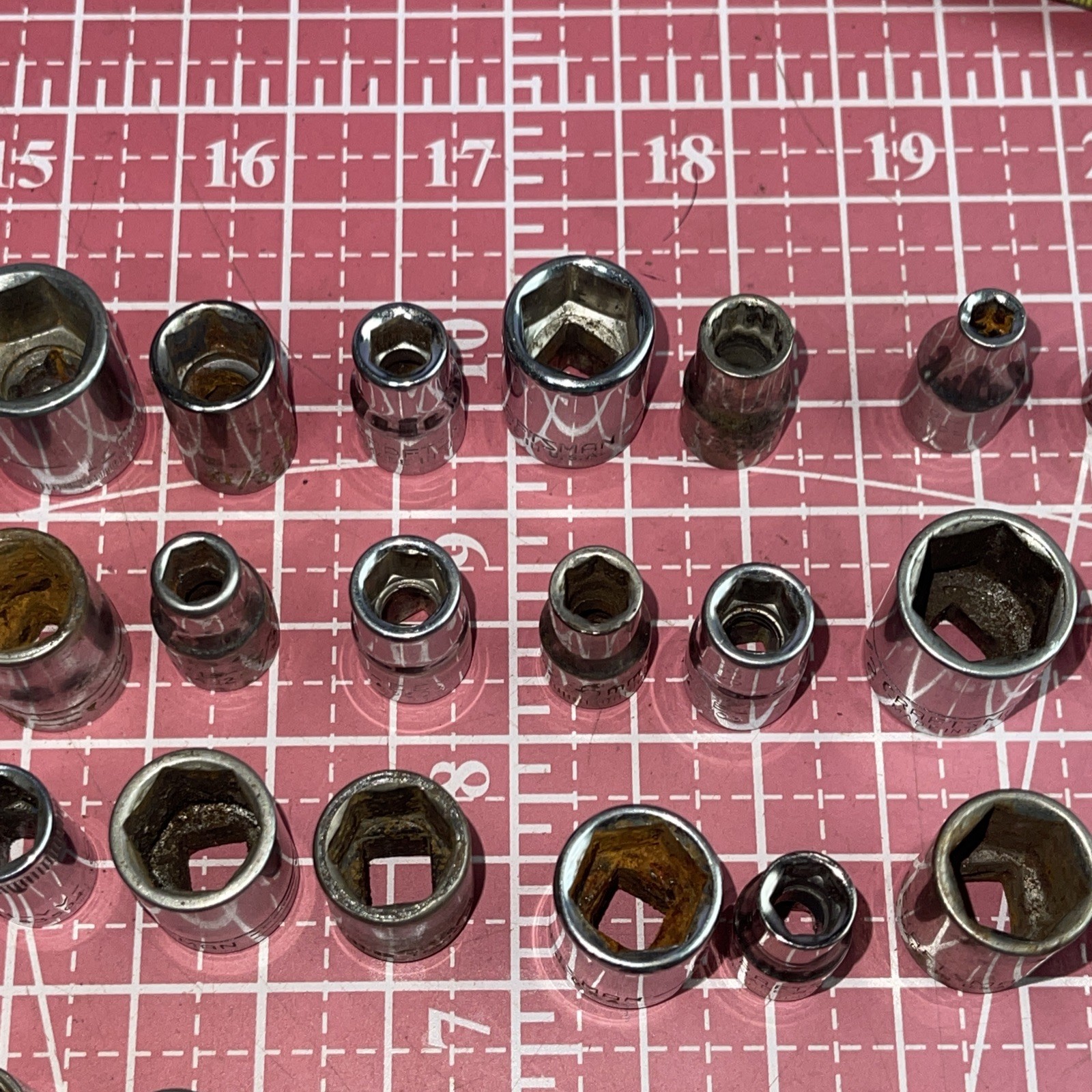 Sears Craftsman USA 150 Piece 1/4” Drive Metric SAE Socket Lot Deep 1/4 6 12 Pt