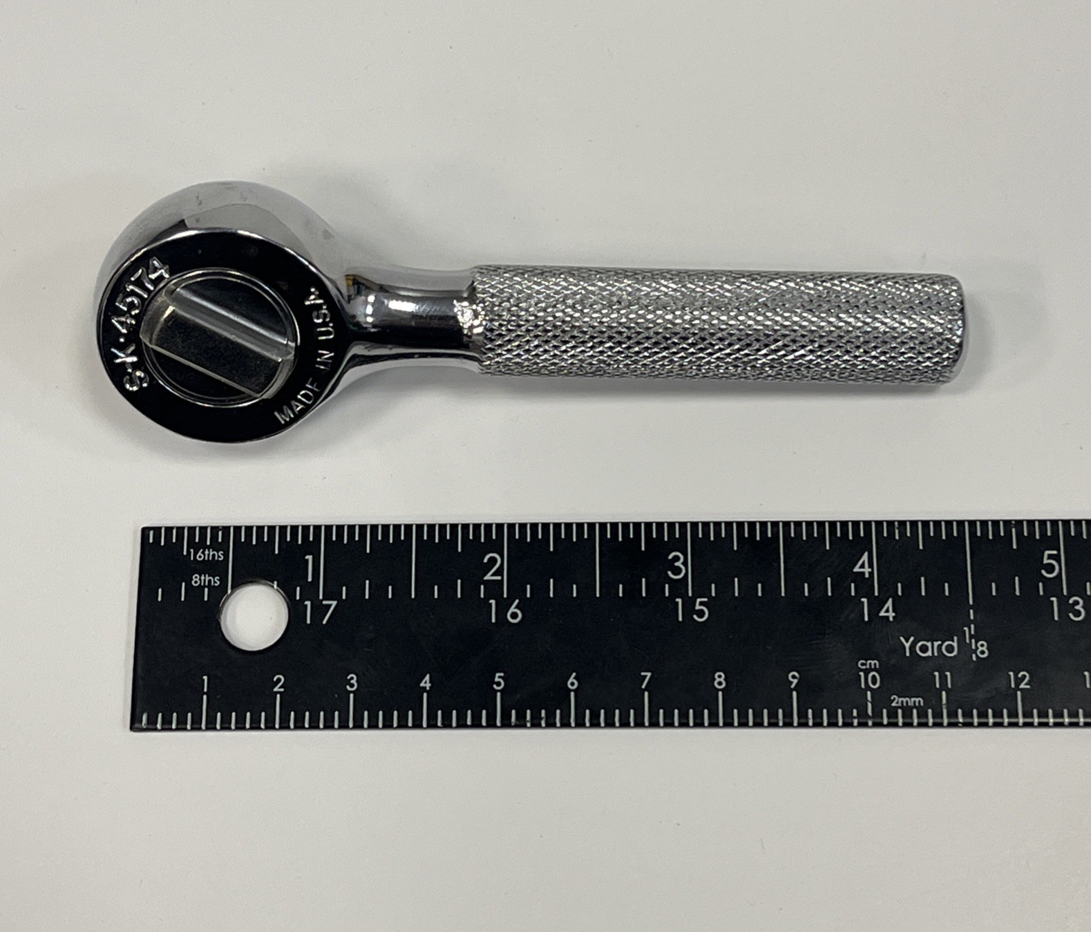 S-K Tools 45174 3/8″ Drive Stubby Ratchet Deep Knurling SK Mechanics Made In USA