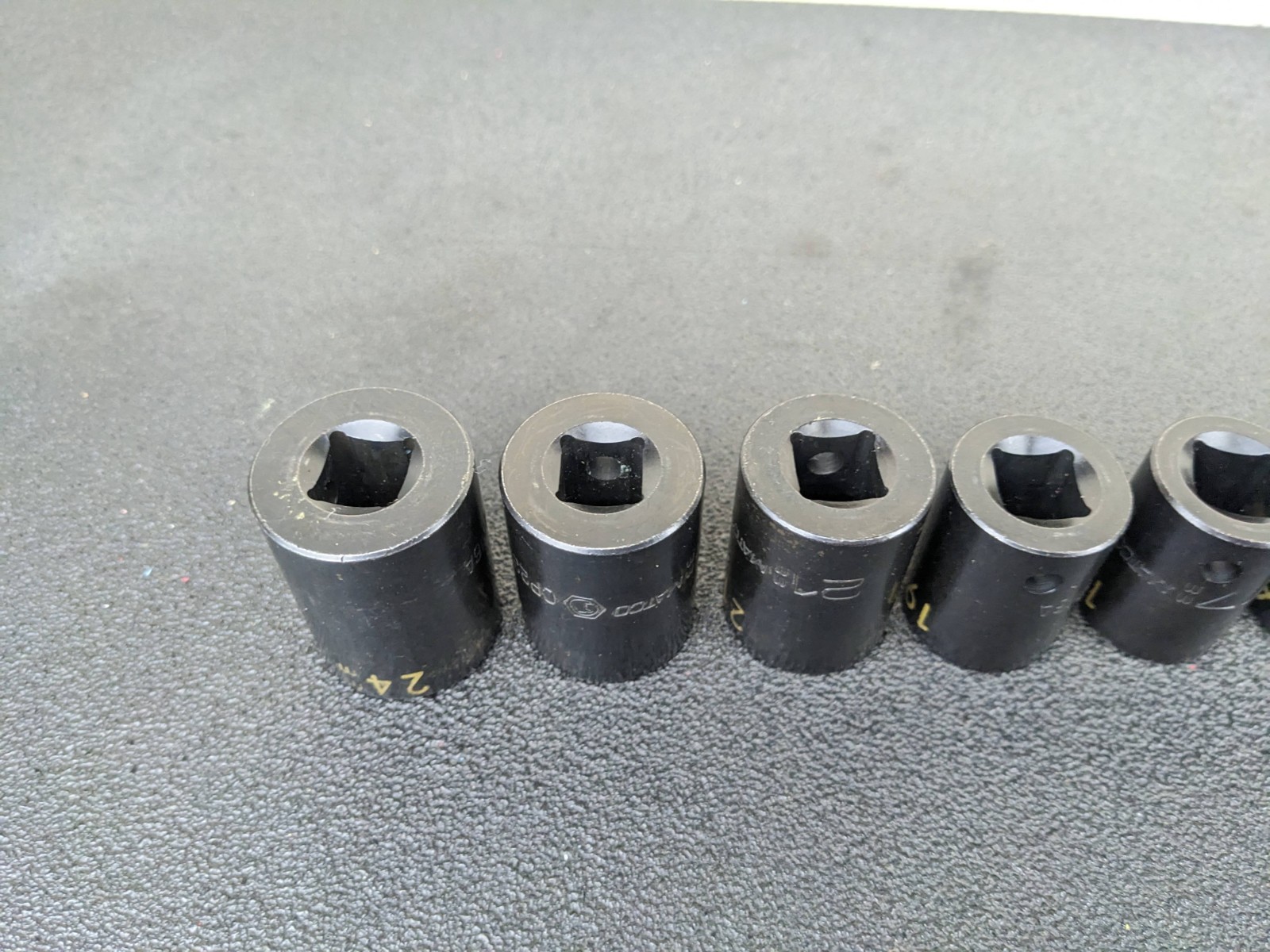 #aw458 MATCO Tools NEW 1/2″ Drive METRIC 6 POINT IMPACT SOCKET SET