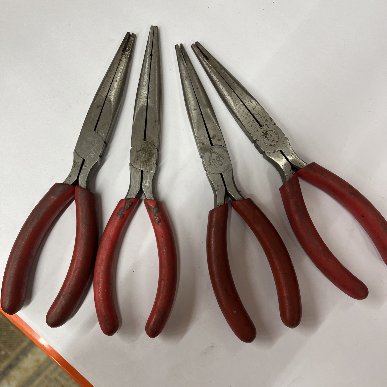 4-Snap On 597CCP Needle Nose Pliers READ USA AUTOMATIC TRANS VALVE BODY PIN TOOL