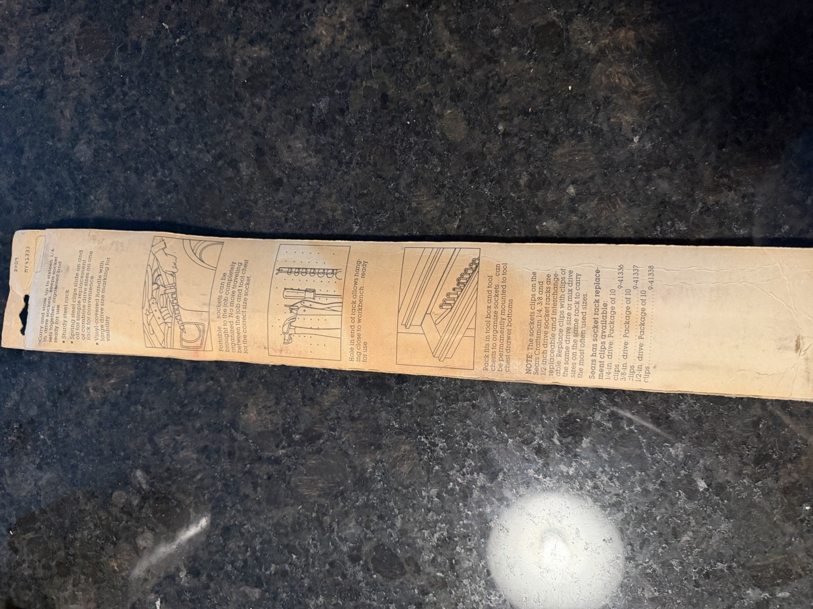 Craftsman Socket rails NOS 1/4”, 3/8” And 1/2”