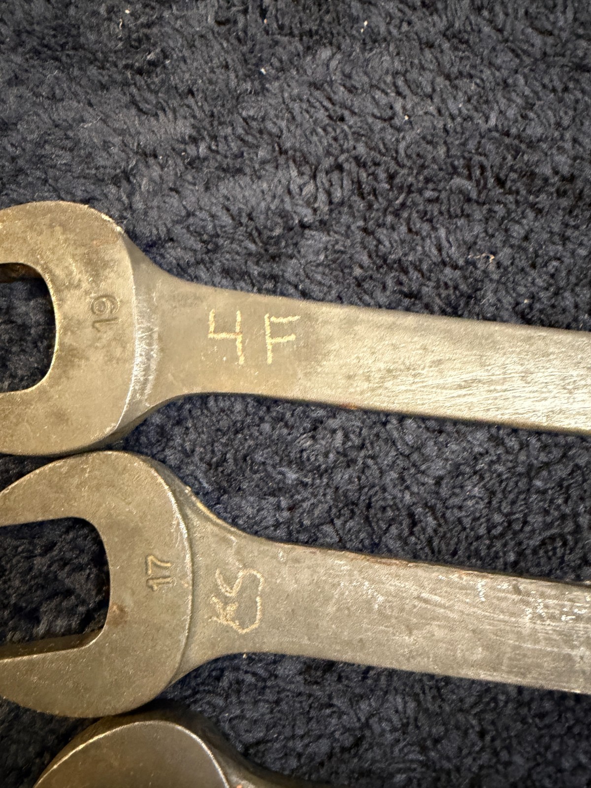Snap-on 5 Piece Combination Wrench Set, GOEX See description for sizes. USED