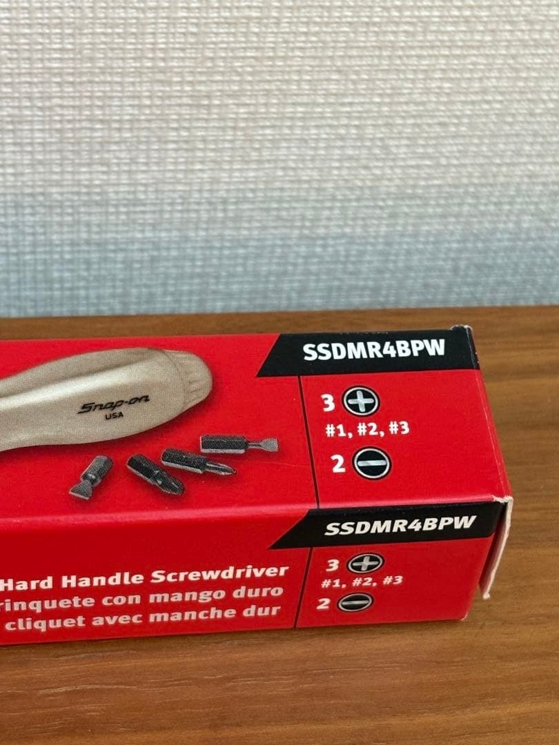 Snap-on SSDMR4BPW PEARL WHITE Hard Grip Ratcheting Screwdriver [Unused]