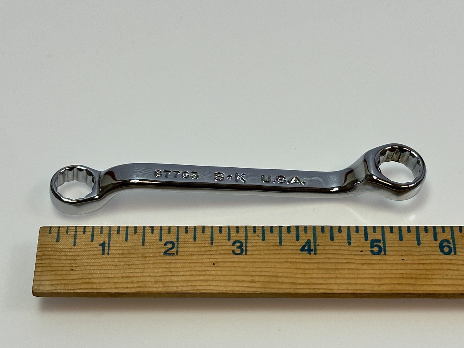 NEW SK Tools USA 87763 Offset Box End 13mm x 14mm Metric Wrench – 12 Point