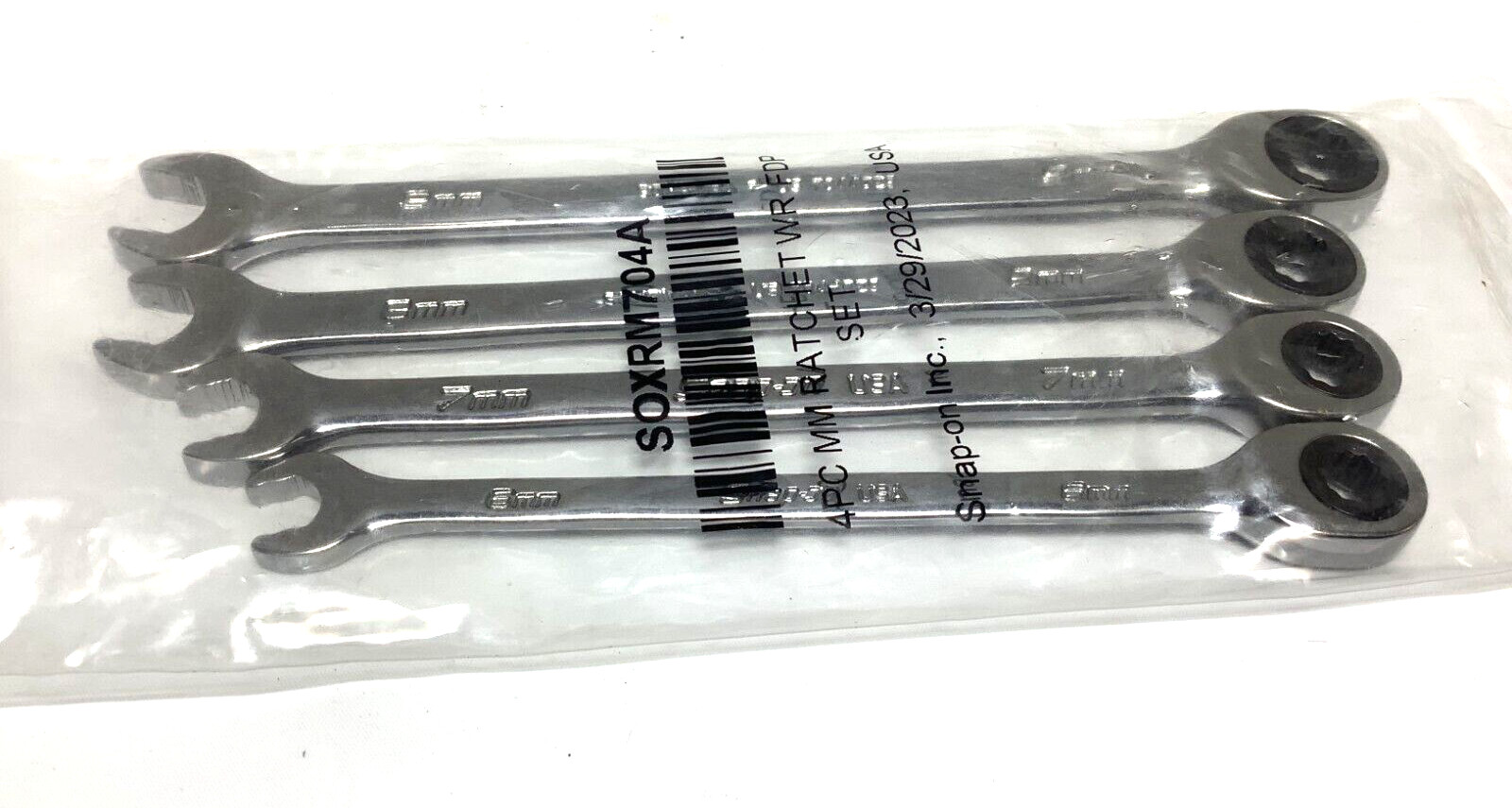 NEW Snap-on™ SOXRM704A 6 thru 9 mm 12-pt Flank Drive PLUS Ratchet Wrench