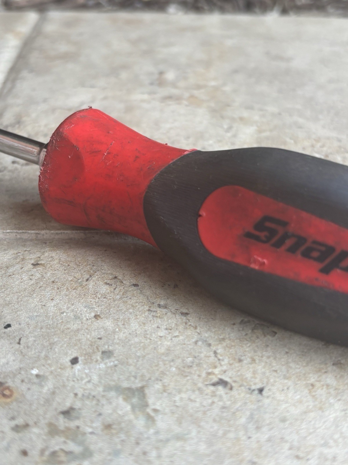 Snap-on SGD4B 1/4″⭐️Red/Black Soft Grip Flat/Slotted Screwdriver USA⭐️D542620⭐️