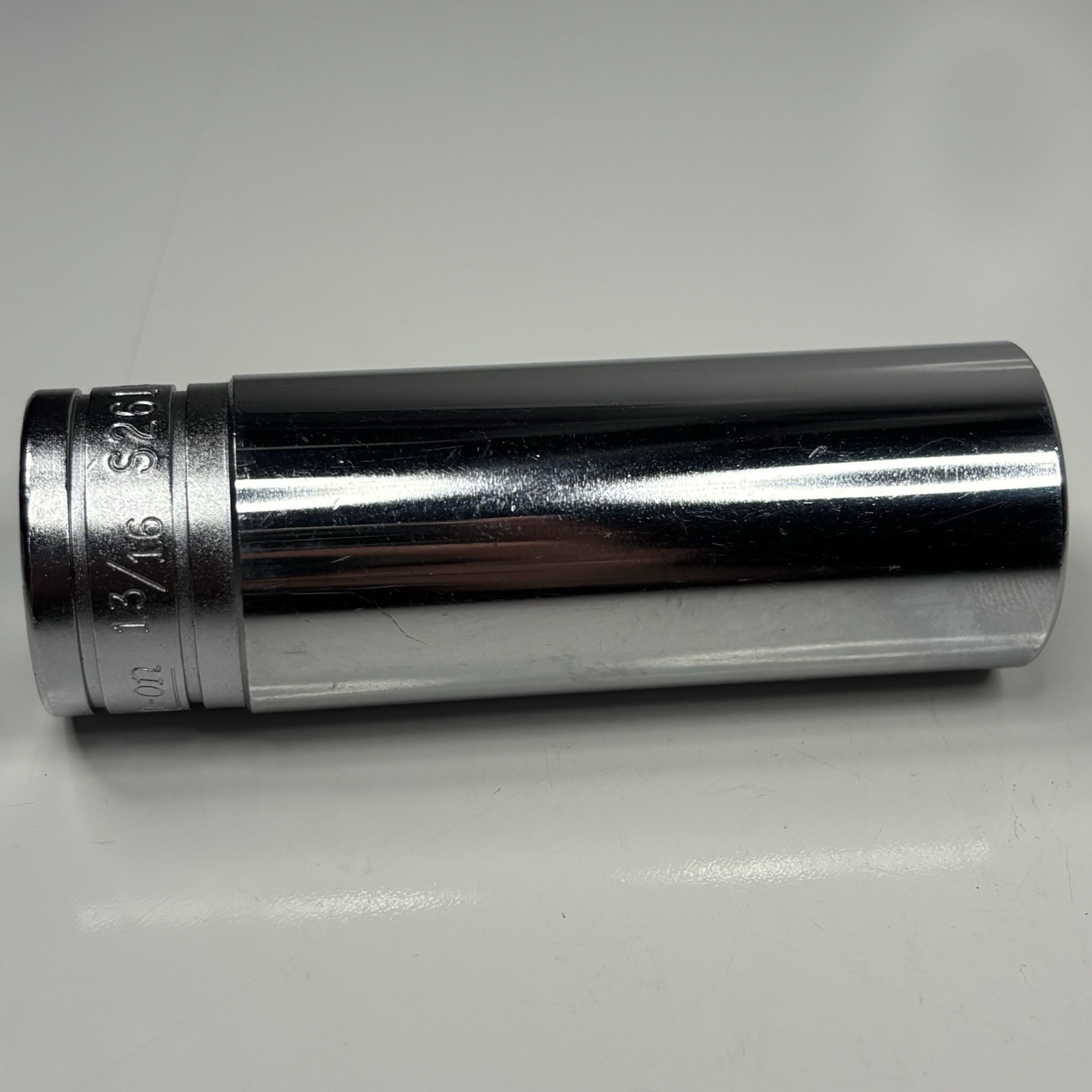 Snap On Tool S261 1/2 Dr 12Pt SAE 13/16 Flank Dr Deep Chrome Socket USA 1985 VGC
