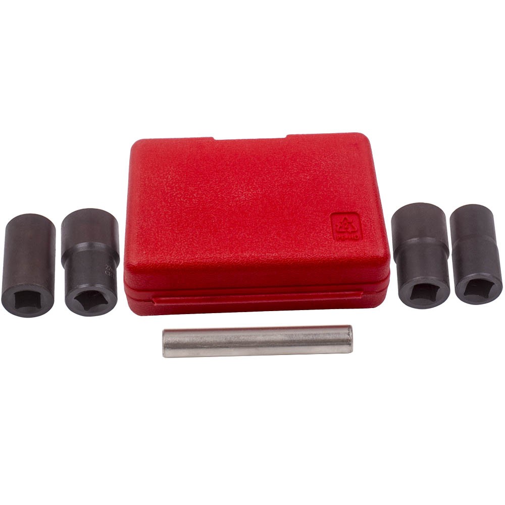 1/2″ Drive Wheel Locking Lug Nut Removal Tool Kit 17mm 19mm 21mm 22mm New