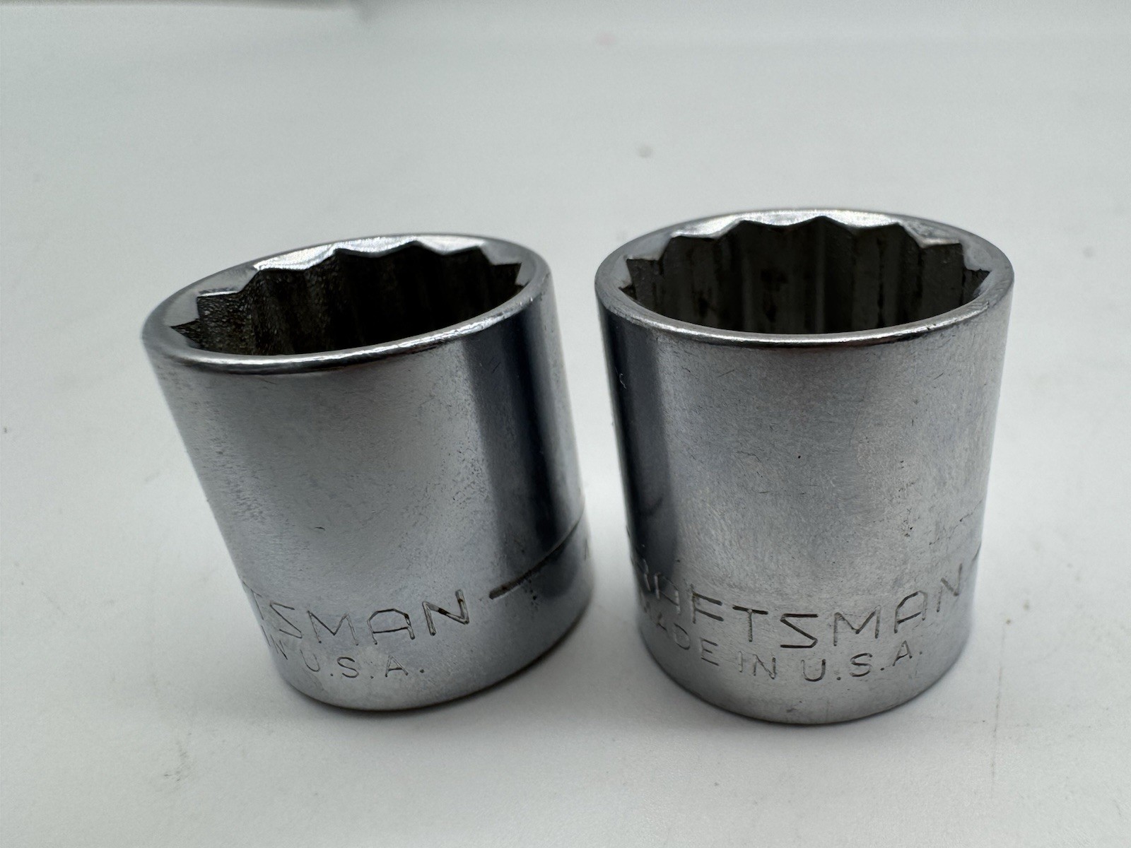 Craftsman 3/8″ Drive 11/16″ #44336 and 3/4″ #44337 12-pt Std Depth Sockets -V-