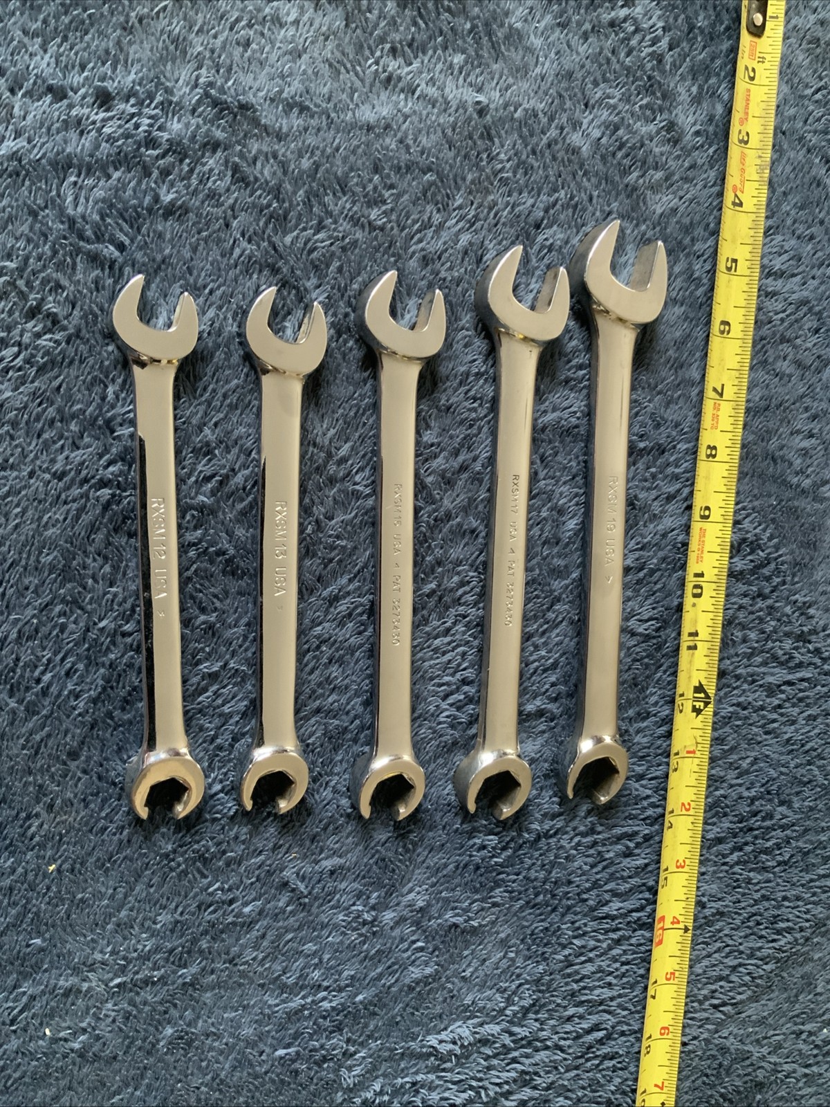 Snap On 5pc Flare Nut End/ Open End Wrench Set….metric, 12, 13, 15, 17, 19……aaa