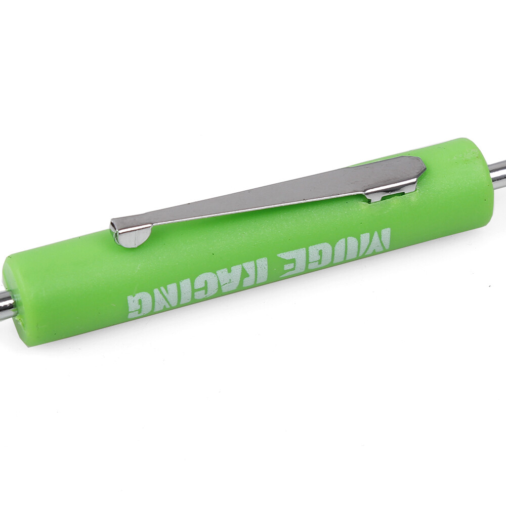 100Pcs Green Pocket Screwdrivers with Clip and Magnet – Phillips Slotted Flat