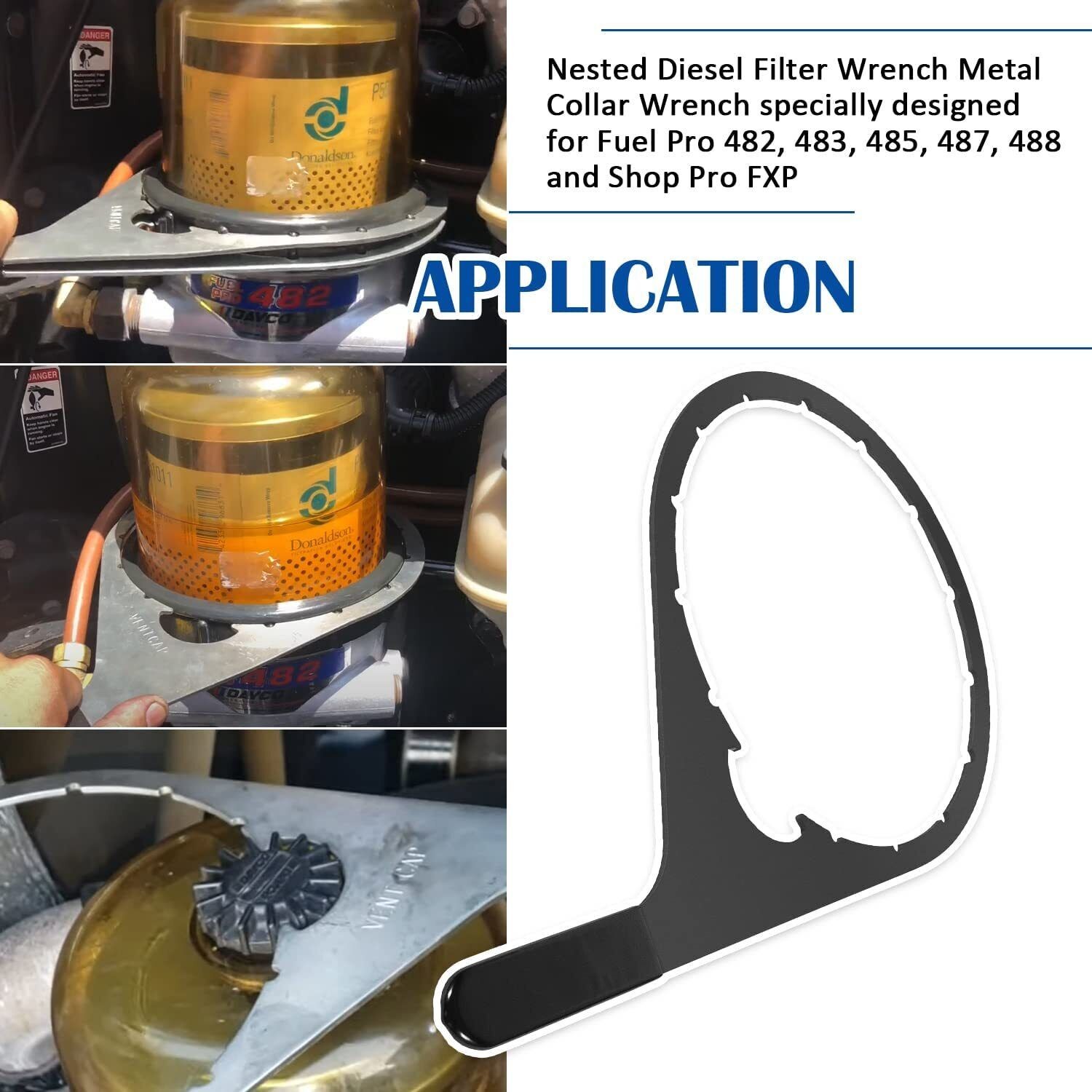 8″ 482017 Fuel Filter Collar Vent Cap Wrench Tool for Davco Fuel Pro 482,483,485