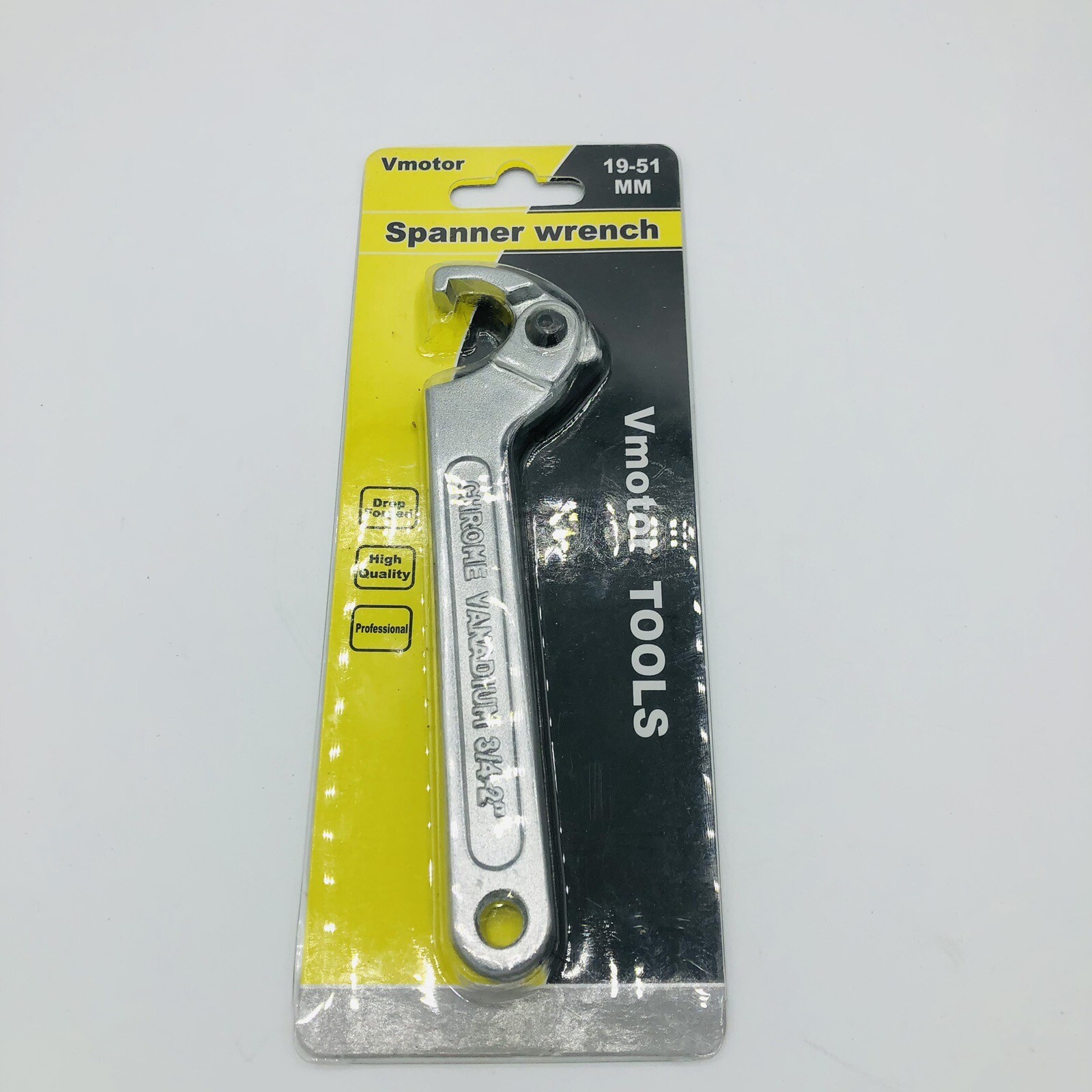 Adjustable Hook Wrench 19–51mm C Round Spanner Tool Slotted Retaining Universal