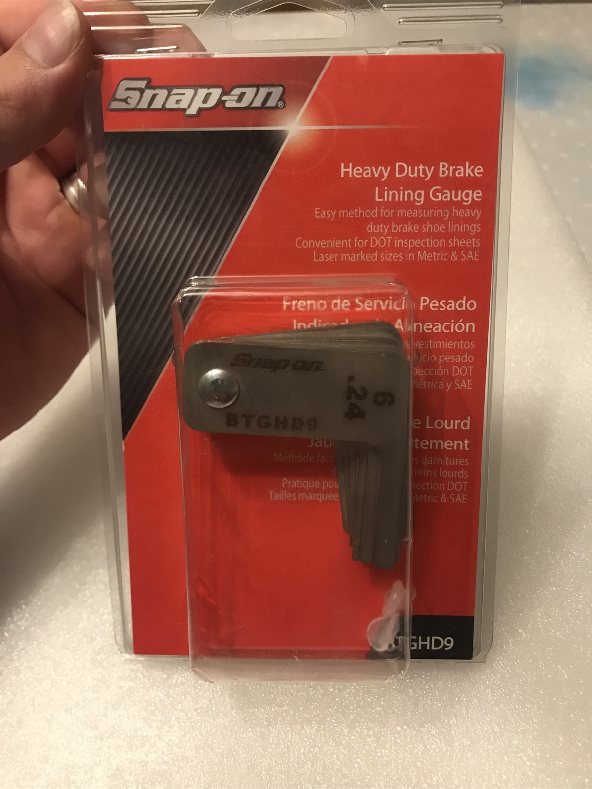 Snap On Heavy Duty Brake Lining Gauge Metric And Imperial NEW