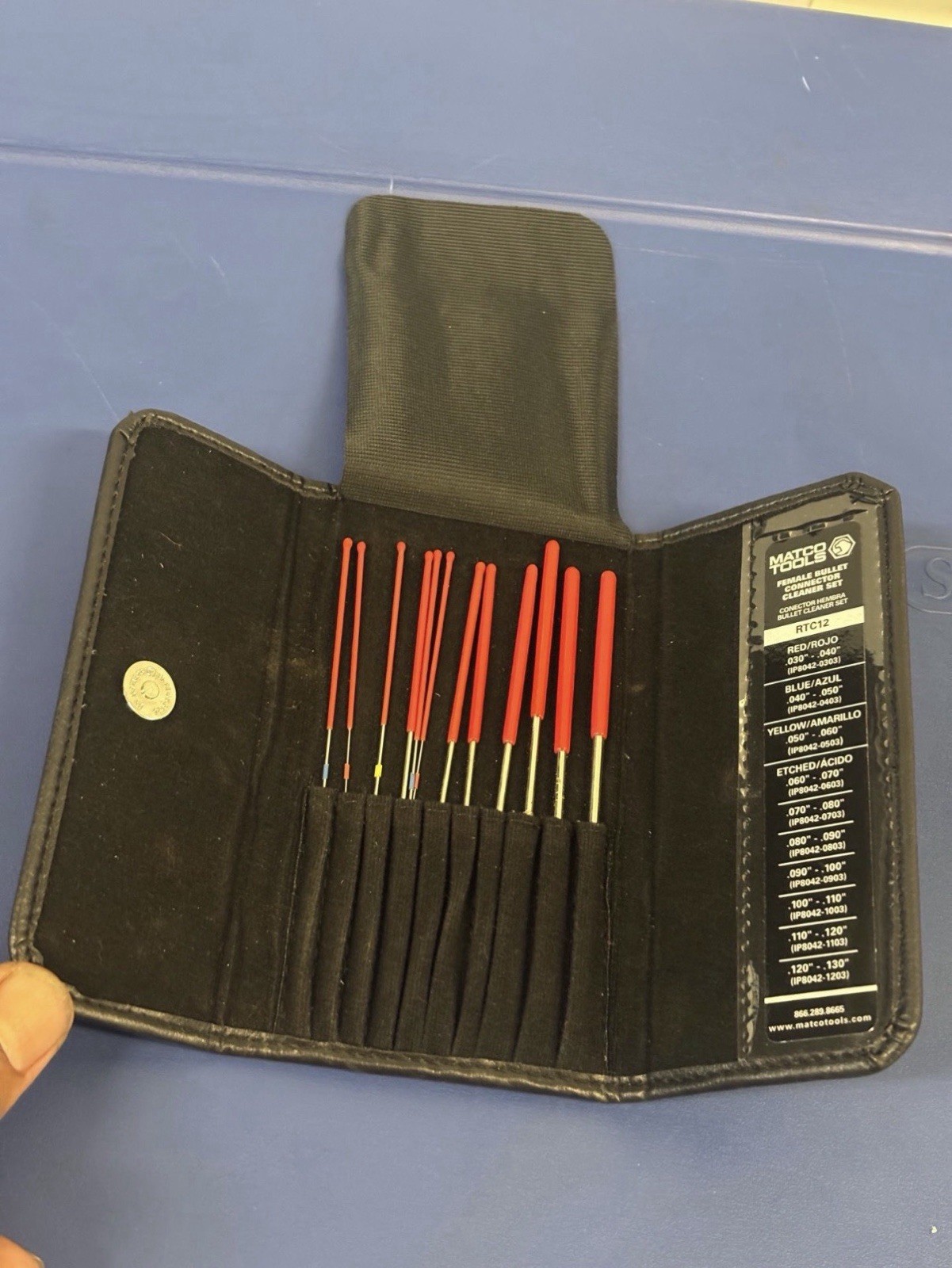 Matco Tools RTC12 Female Bullet Connector Cleaner Set EUC