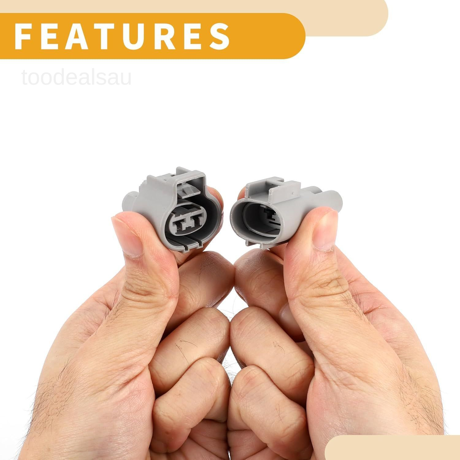 2 Pin Radiator Fan Connector Plug – Car Male Female Wire Terminal Connect- 1 Set
