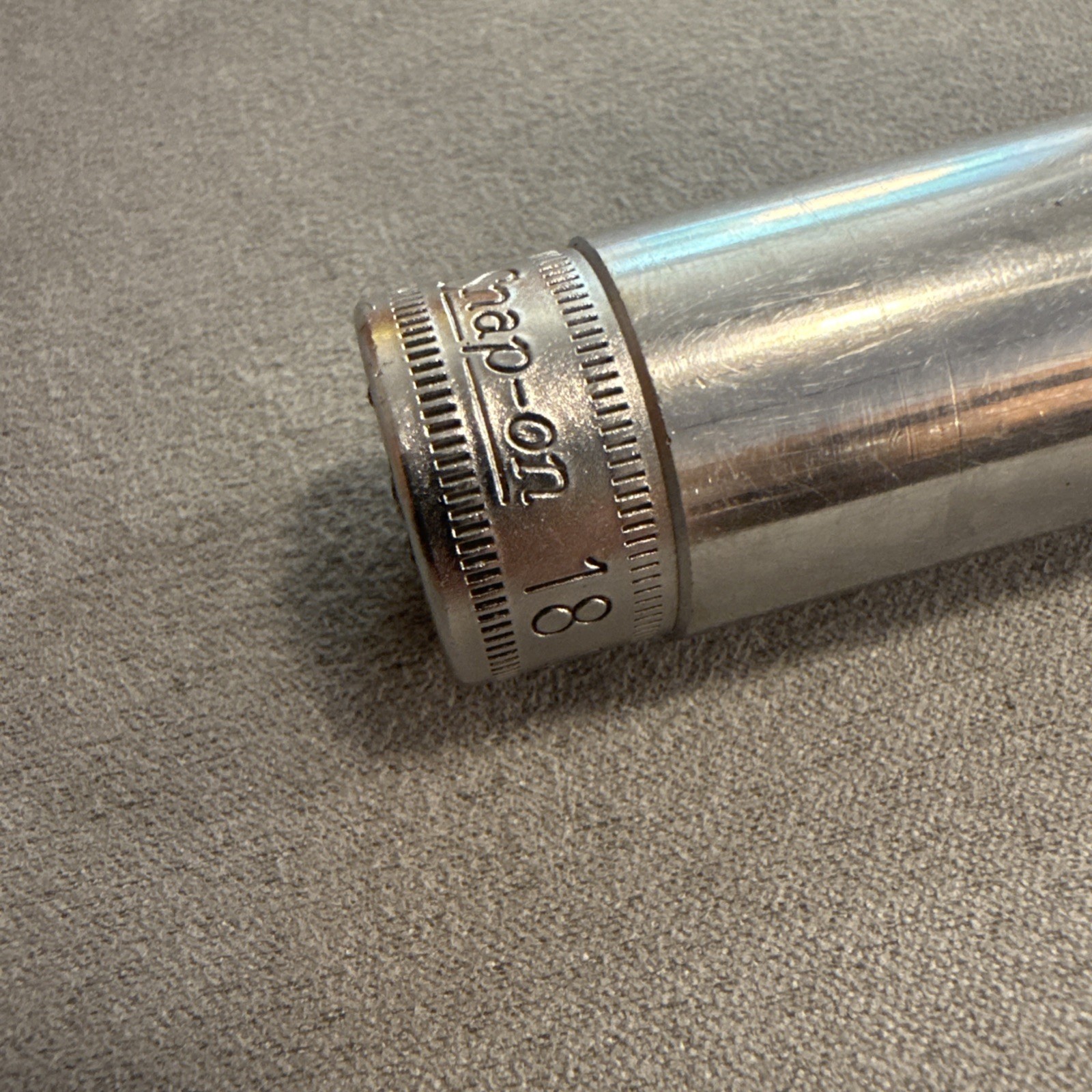 Snap On Tools 18mm 6 Point Deep Socket SFSM18 Vintage USA