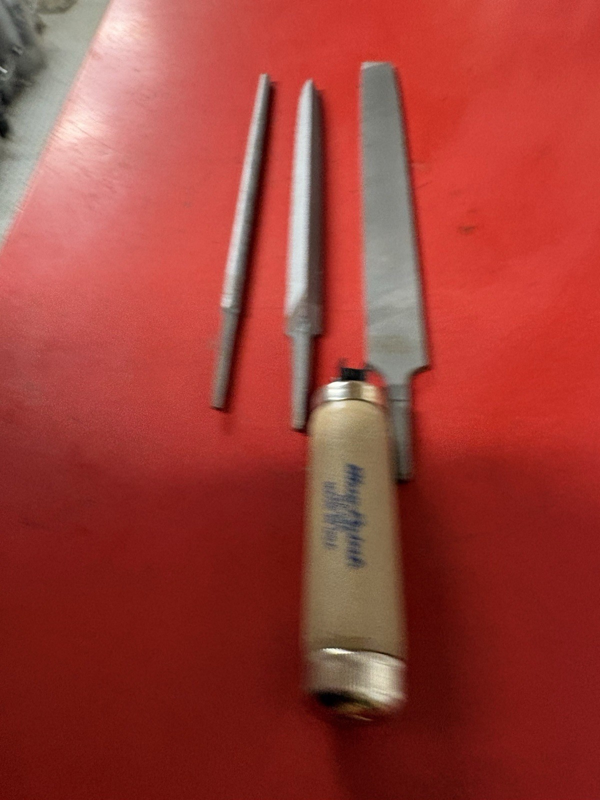 3pc Assorted File Set w/ Blue-Point Adjustable File Handle GA98A