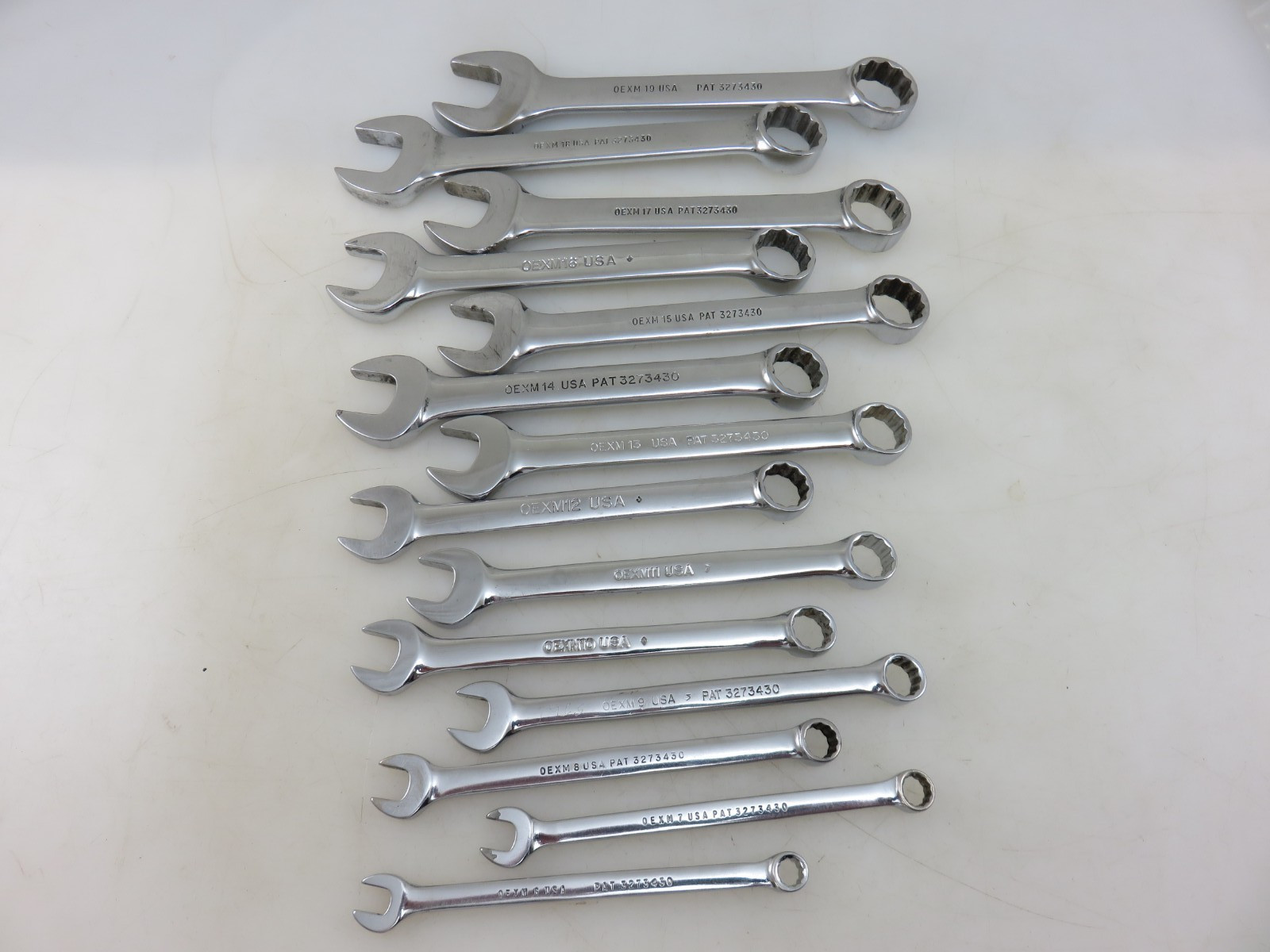 Snap-On OEXM SHORT Metric Combination Wrench 6mm-18mm 14pc Set Vintage USA