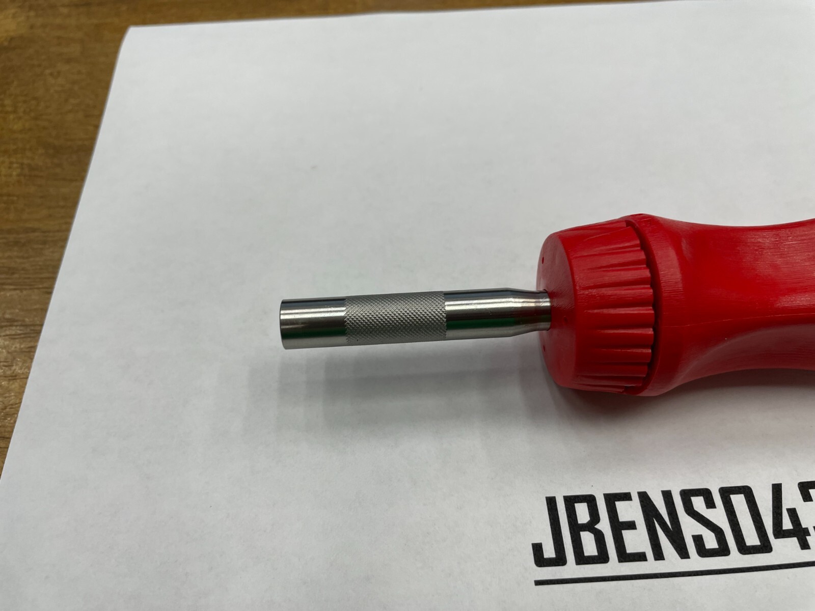 Snap-on Tools USA NEW RED Hard Grip Stubby Shaft Ratcheting Screwdriver