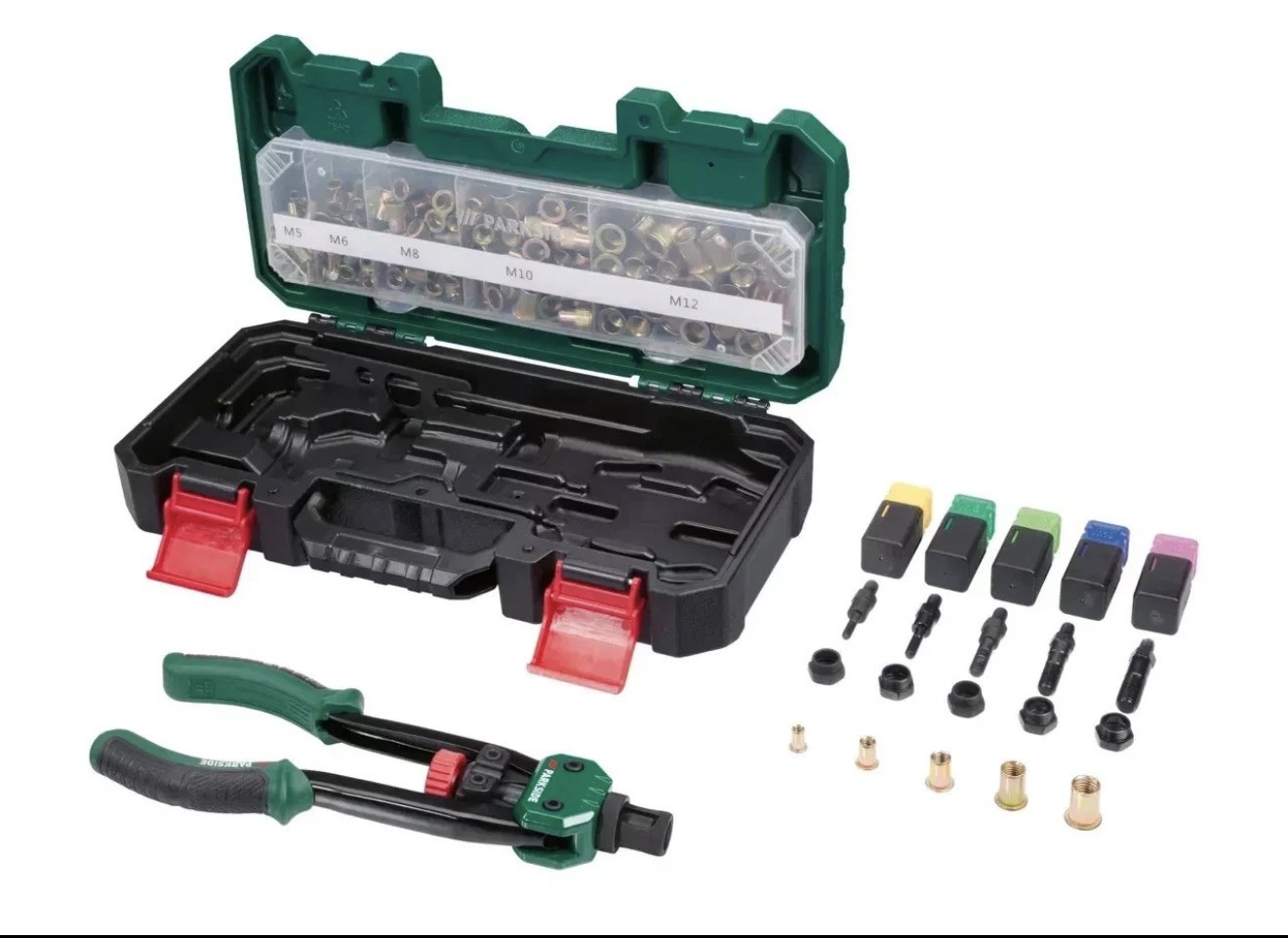 Parkside Rivet Nut Tool with Accessories 151 pieces, Brand New, German Quality