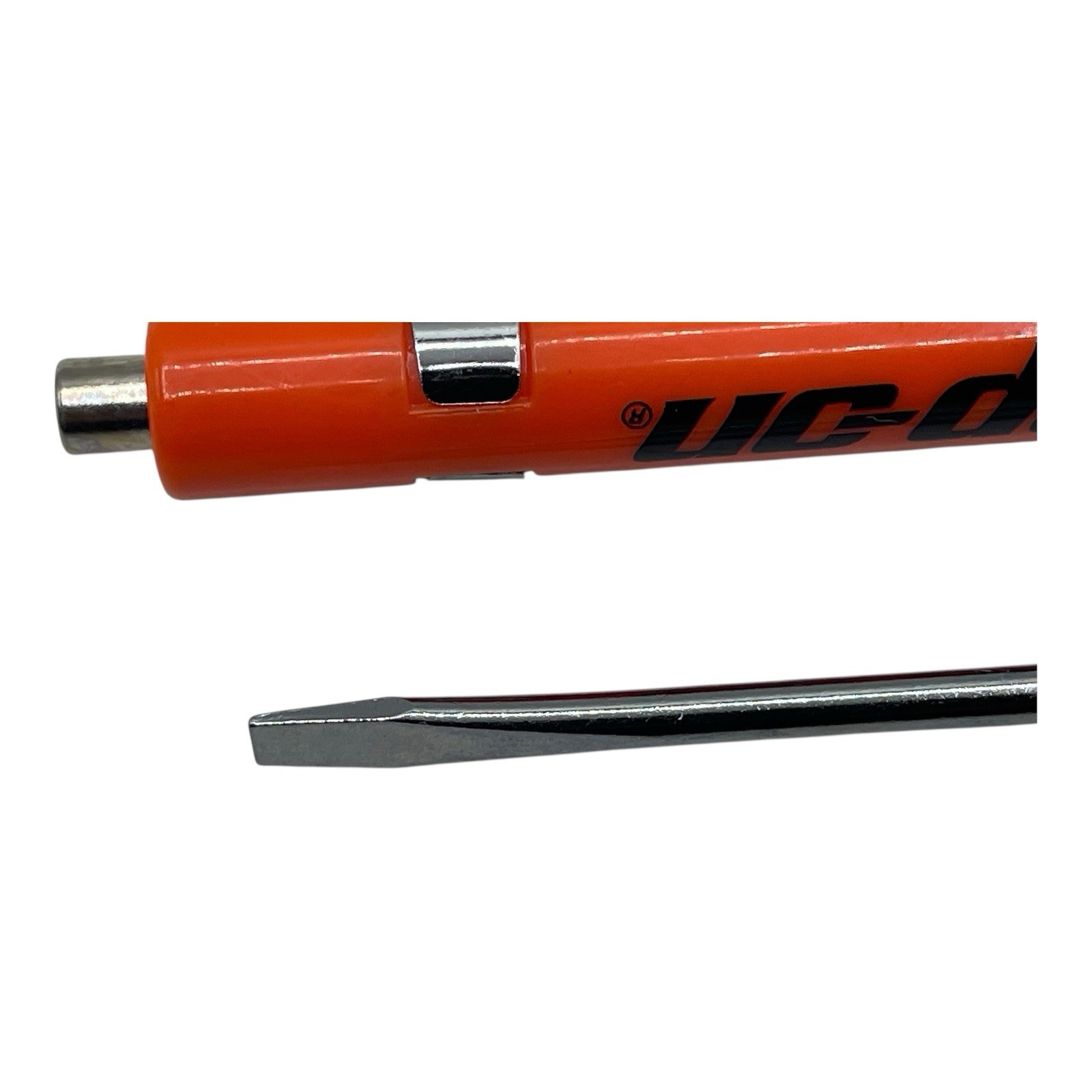 3 Pack Snap On Orange Pocket Screwdriver Flat Tip Blade and Magnetic End