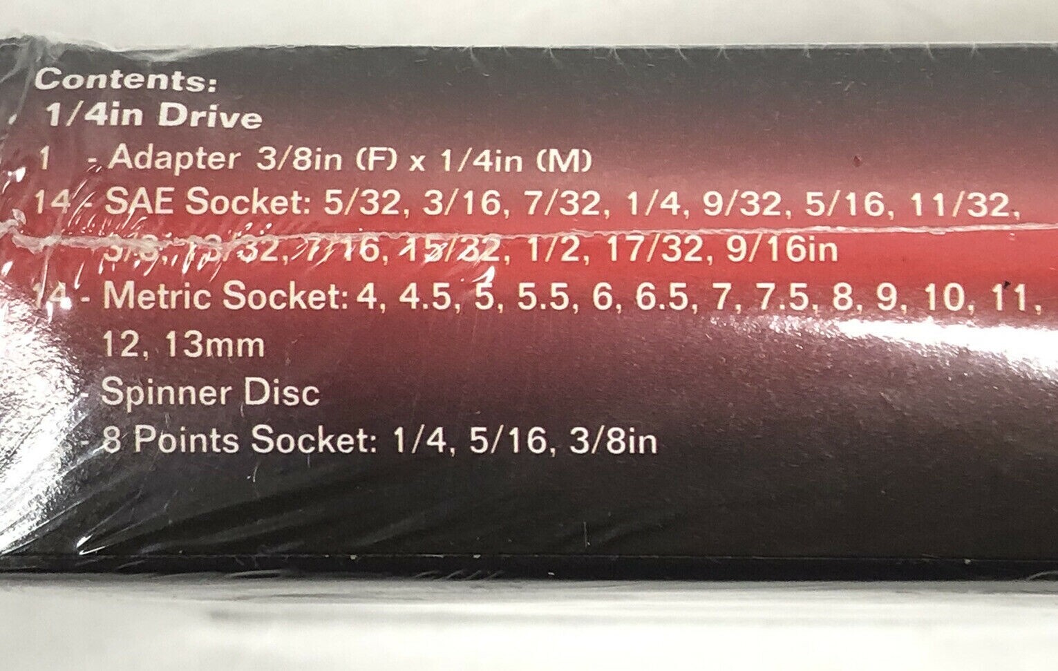 Ultra Steel 40 Piece 1/4 Inch & 3/8 Inch Drive Socket Set UJ75041S New Sealed