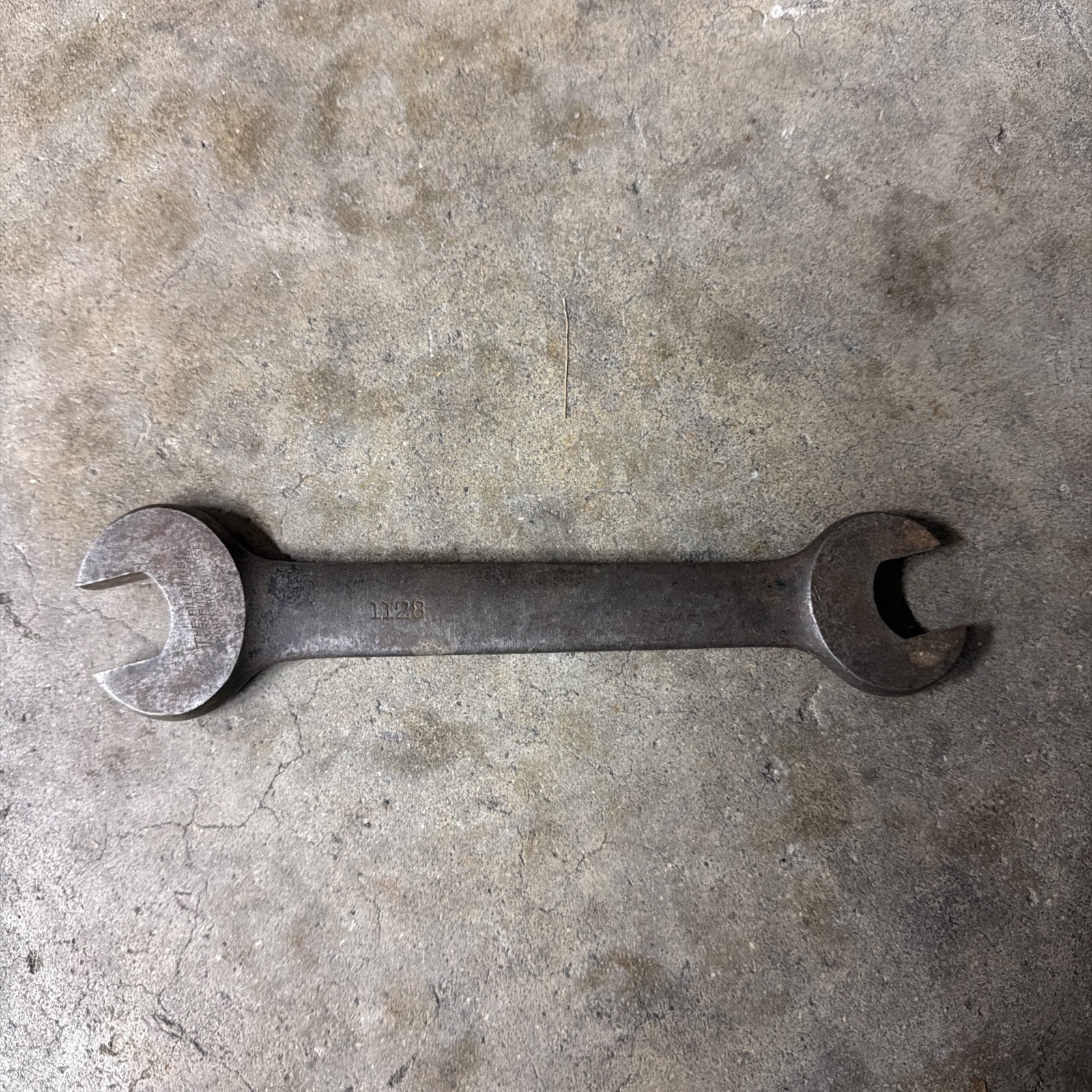 VINTAGE BILLINGS & SPENCER #1128 SAE OPEN-END WRENCH 7/16″ X 1/2″ – MADE IN USA