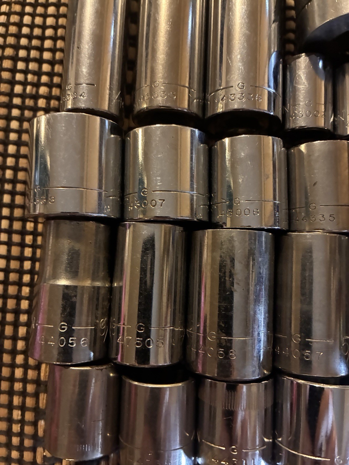 Vintage Craftsman G Series Socket Lot 36 Sockets See Description For Details